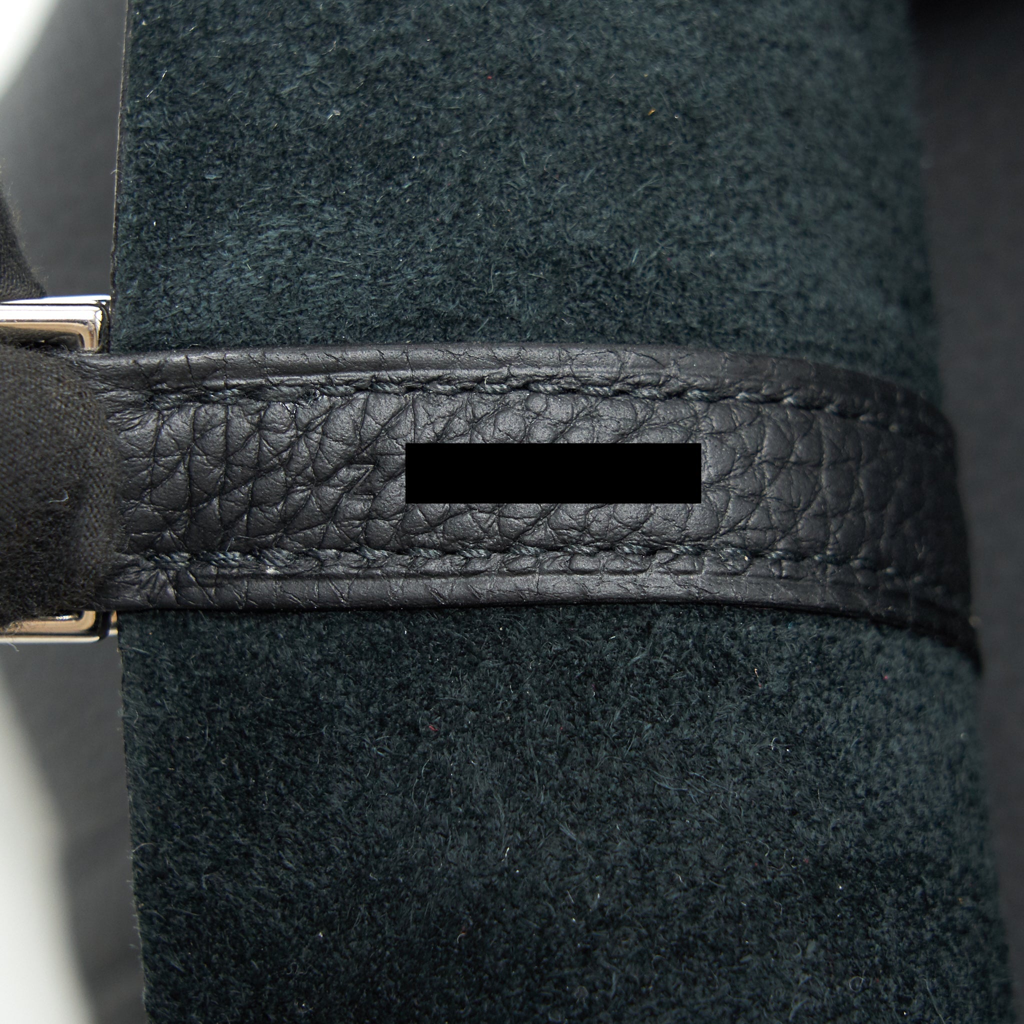 HERMES PICOTIN LOCK 18 TOUCH BAG CLEMENCE WITH ALLIGATOR HANDLE BLACK SHW