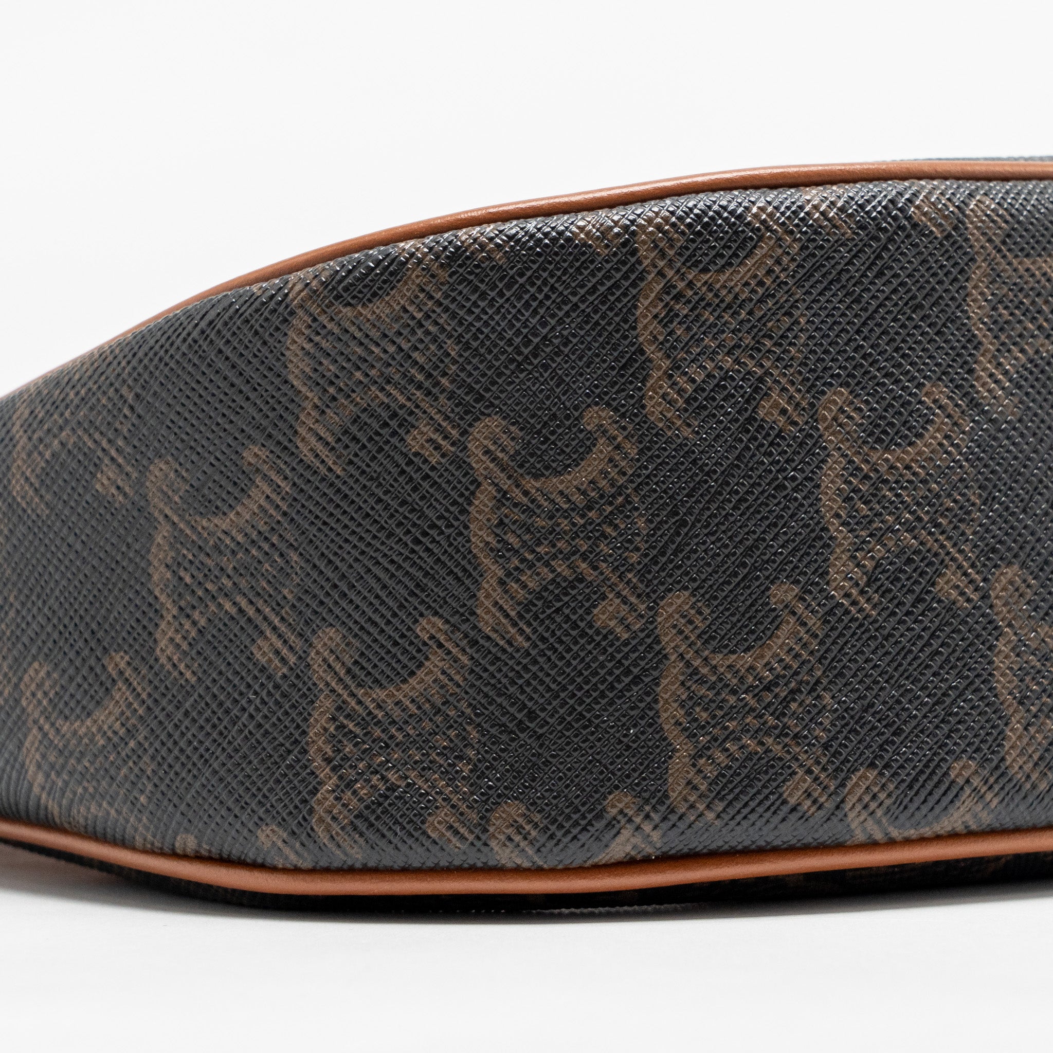CELINE AVA BAG TRIOMPHE CANVAS/ CALFSKIN TAN GHW