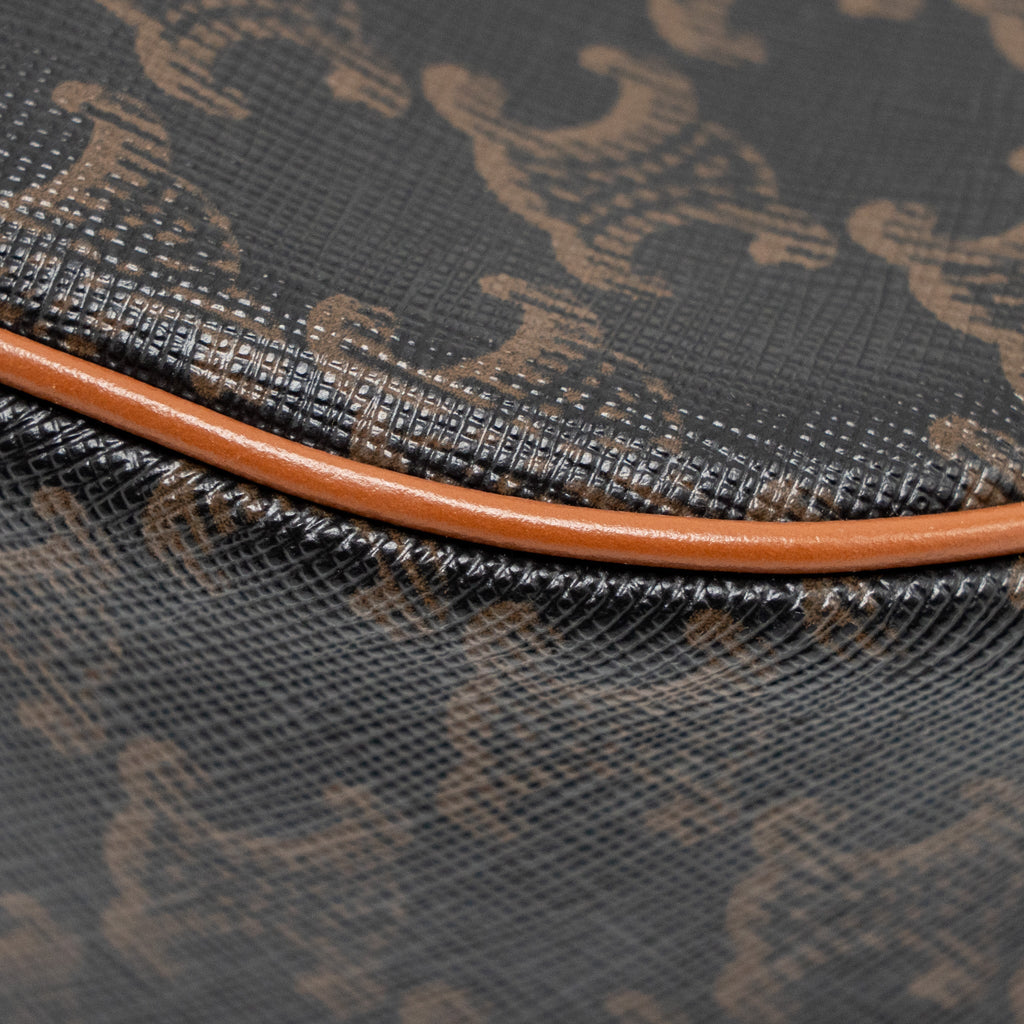 CELINE AVA BAG TRIOMPHE CANVAS/ CALFSKIN TAN GHW