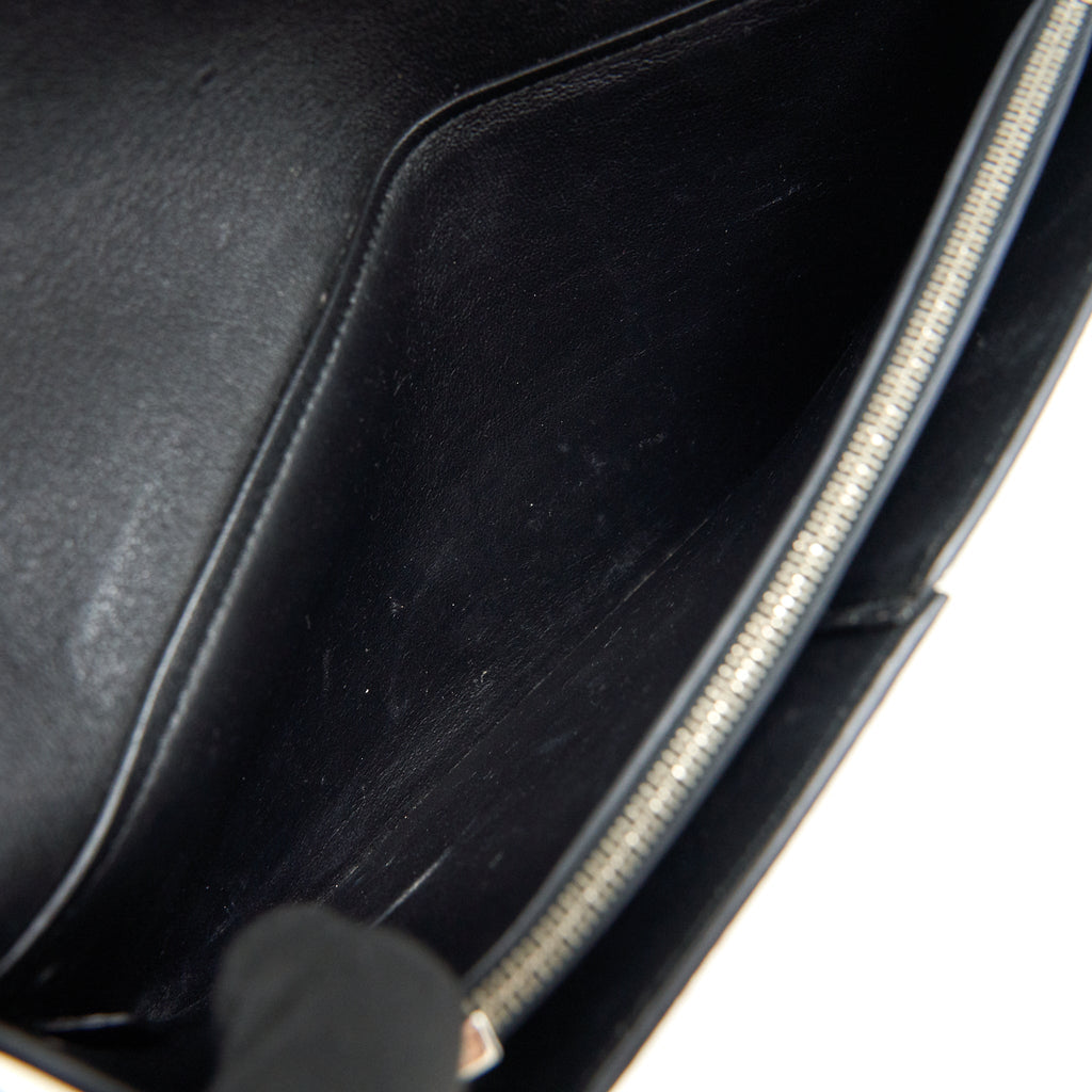CELINE DIAMOND LEATHER CLUTCH IN MULTICOLOR