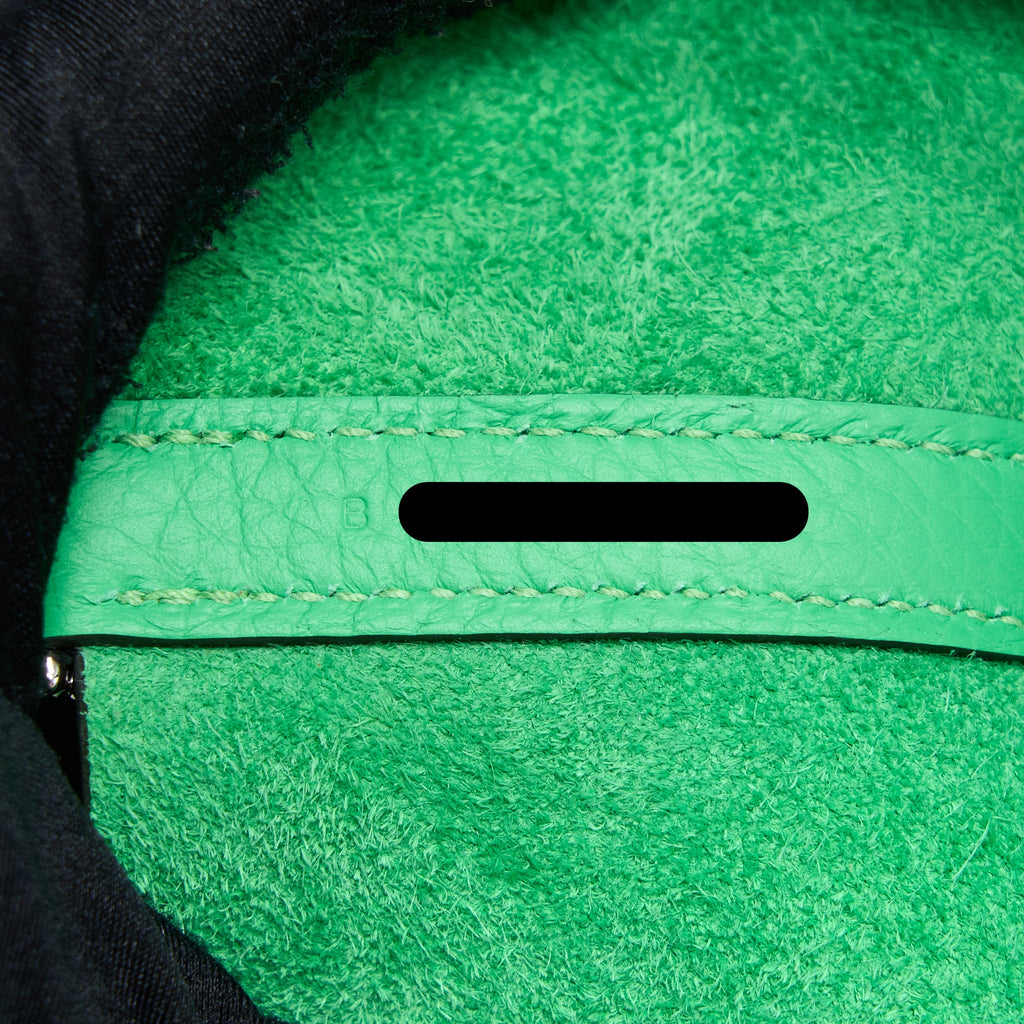 HERMES PICOTIN 18 LOCK BAG CLEMENCE VERT COMICS/BLEU FRIDA SHW