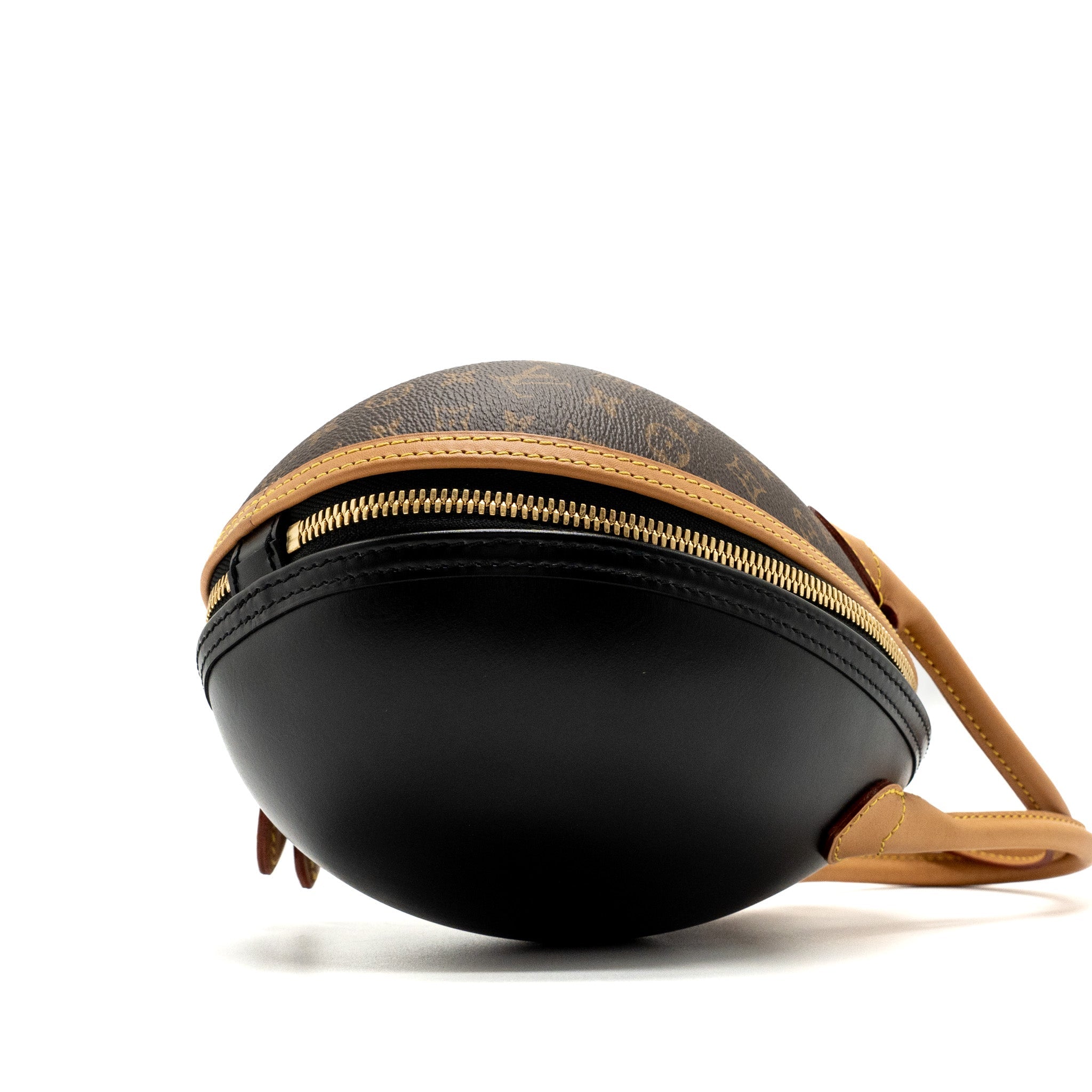 LOUIS VUITTON EGG BAG MONOGRAM CANVAS/LEATHER BROWN/BLACK GHW