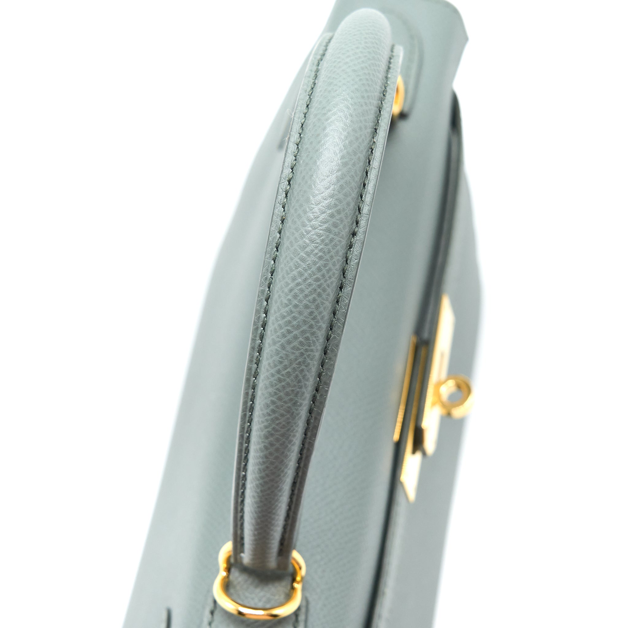 HERMES KELLY 28 EPSOM VERT AMANDE GHW
