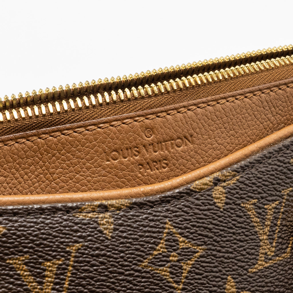 LOUIS VUITTON PALLAS TOTE BAG MONOGRAM CANVAS BROWN GHW
