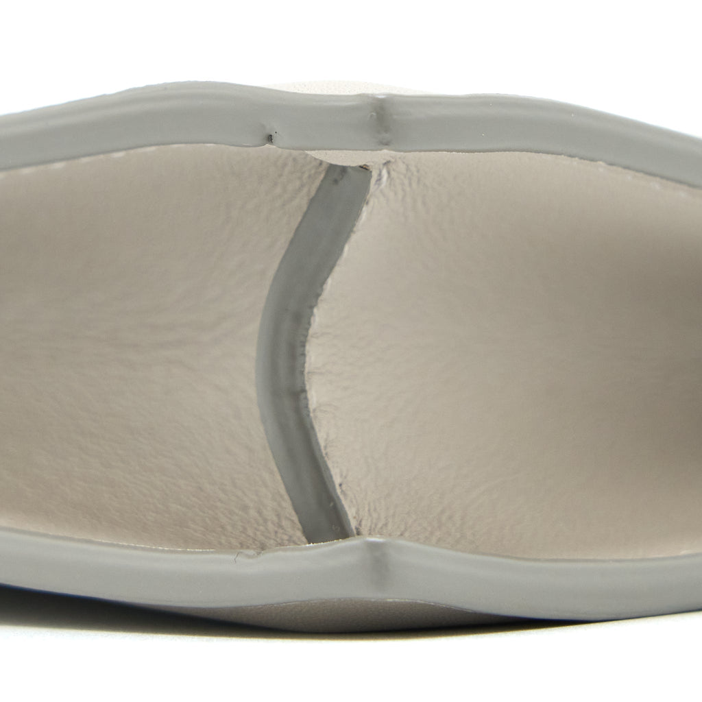 CELINE MINI CLASP SHOULDER BAG LIGHT GREY RUTHENIUM GHW