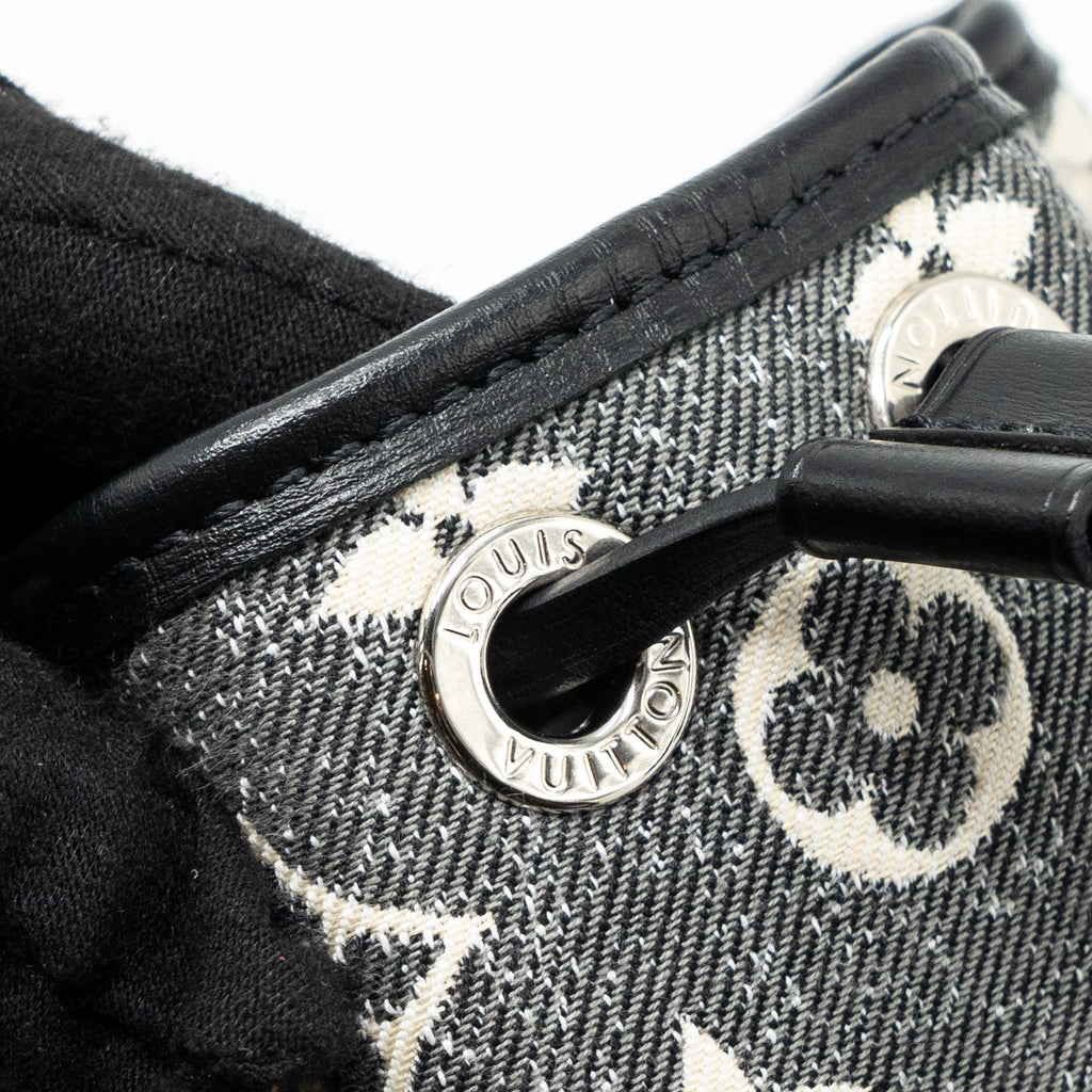LOUIS VUITTON NANO NOE JACQUARD DENIM BLACK MULTICOLOUR SHW (NEW VERSION)