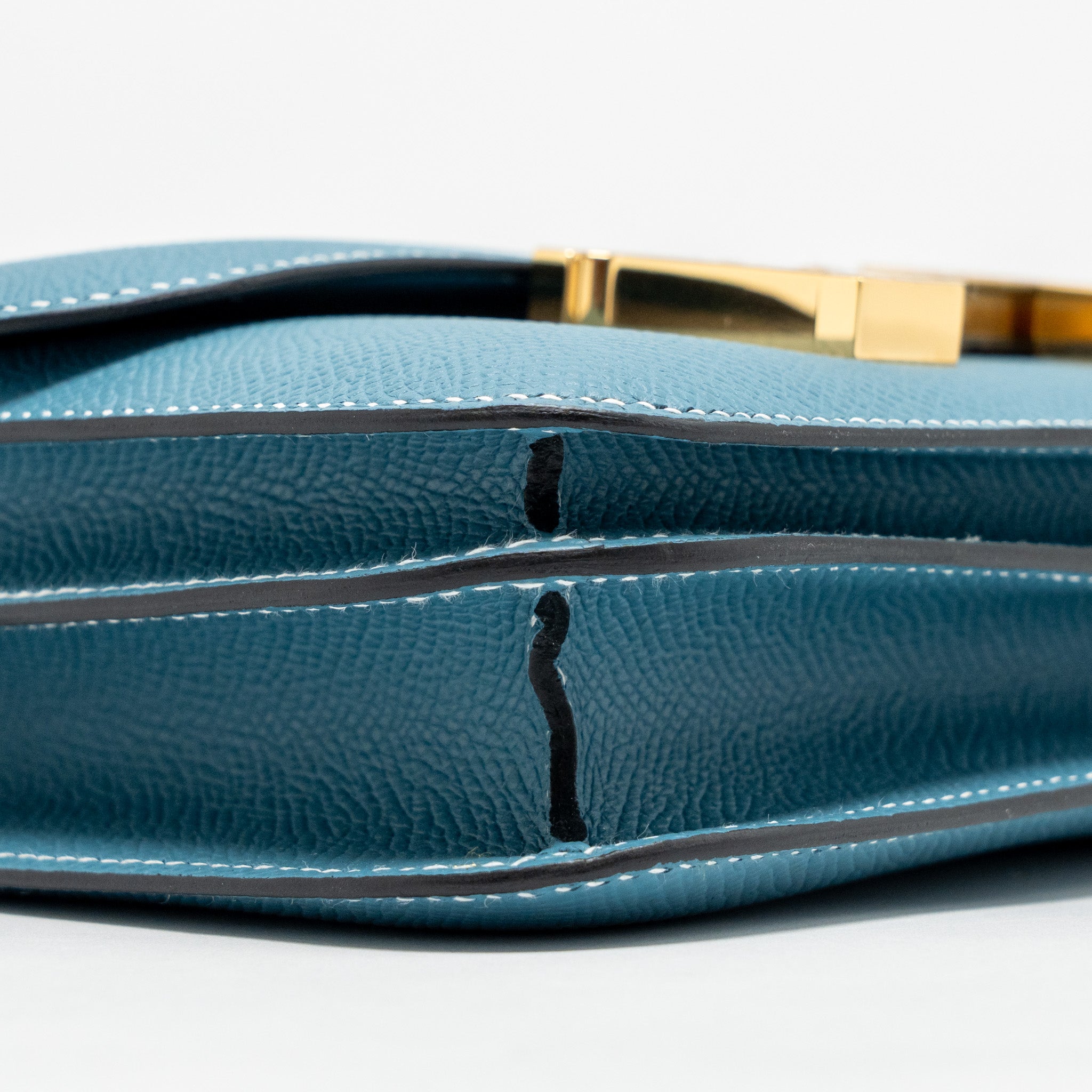 HERMES MINI CONSTANCE EPSOM D2 NEW BLUE JEAN GHW