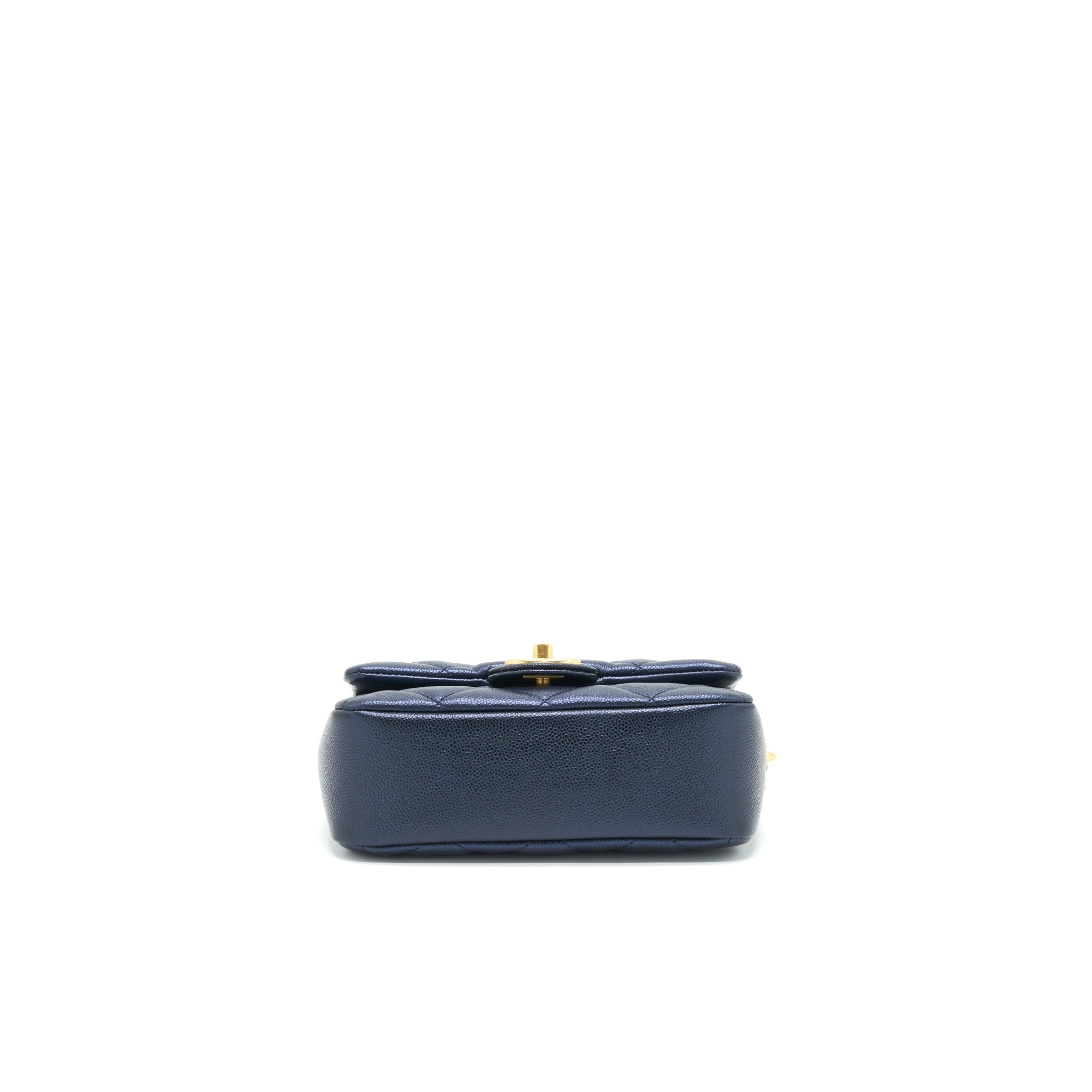 CHANEL 21K MY PERFECT MINI FLAP BAG CAVIAR BLACK GHW