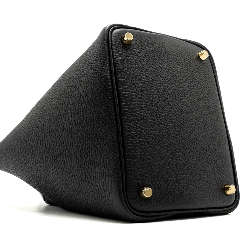 HERMERS PICOTIN 18 LOCK BAG CLEMENCE BLACK GHW