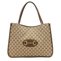 GUCCI 1955 HORSEBIT TOTE BAG BROWN