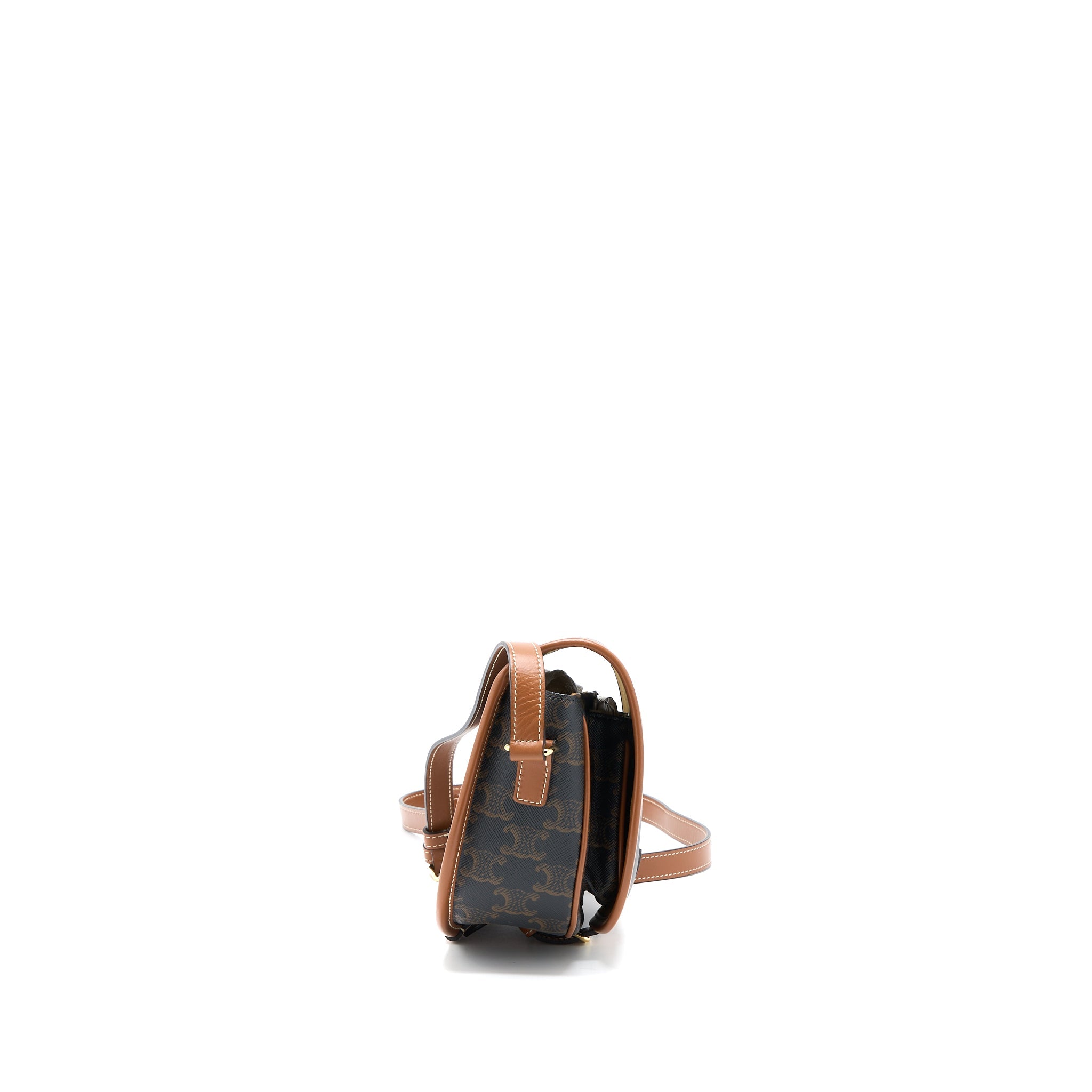CELINE FOLCO MEDIUM TRIOMPHE CANVAS BAG GHW