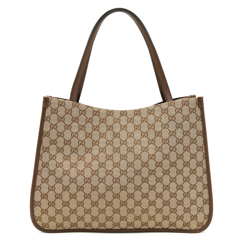 GUCCI 1955 HORSEBIT TOTE BAG BROWN