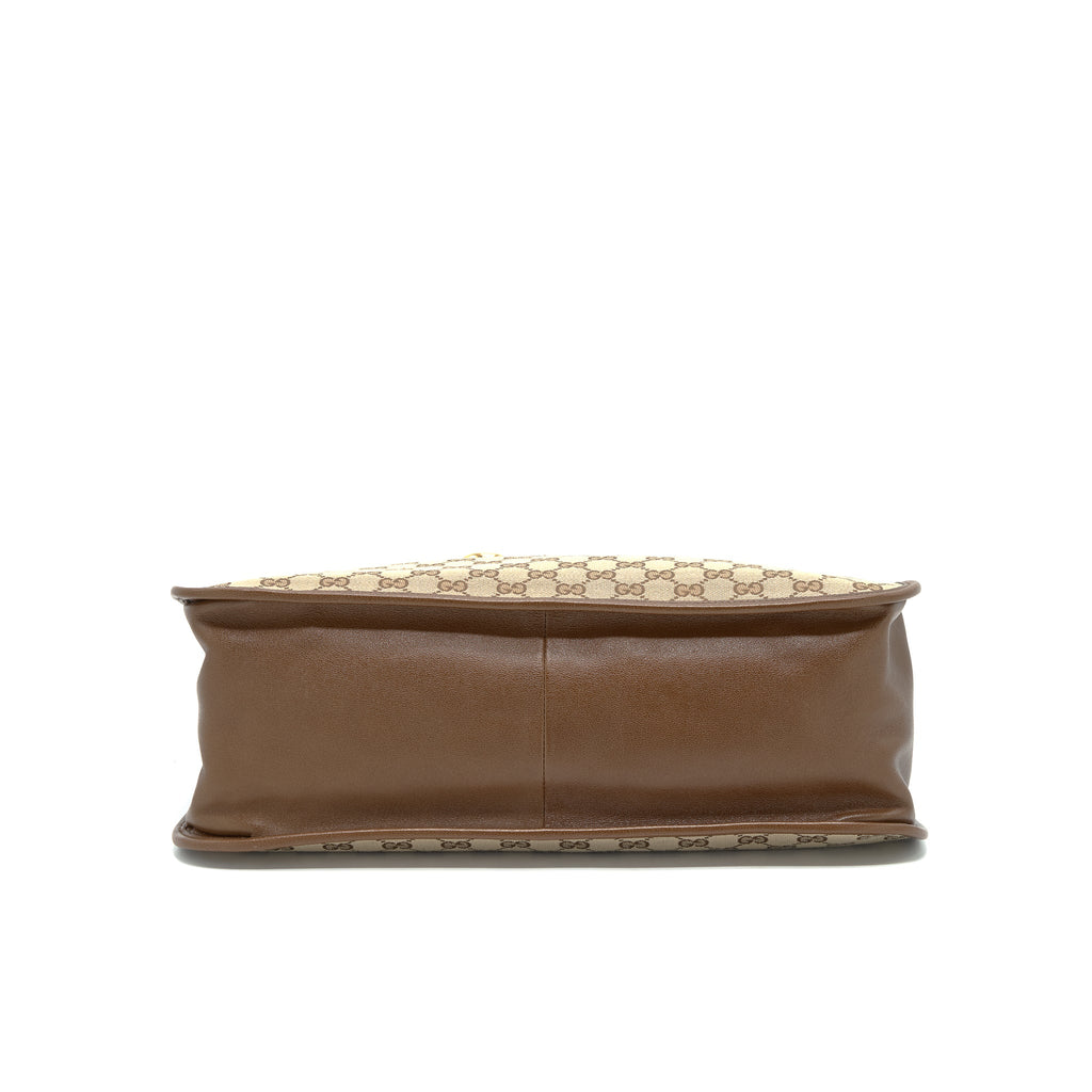 GUCCI 1955 HORSEBIT TOTE BAG BROWN