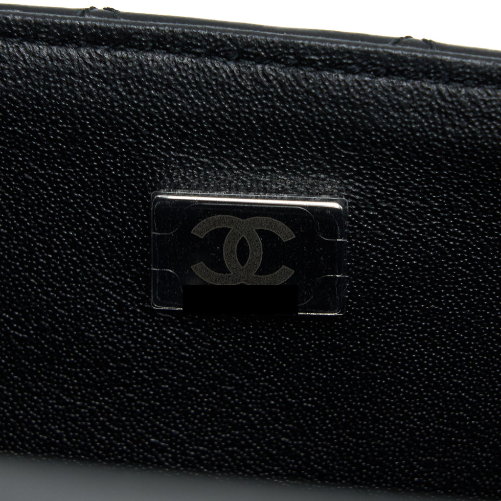 CHANEL MINI RECTANGULAR LAMBSKIN BLACK SHW(MICROCHIP)