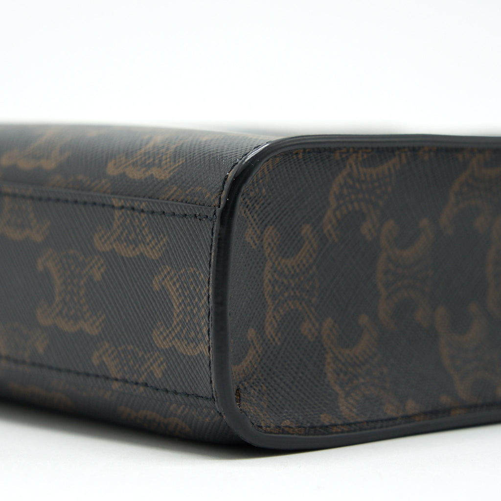 CELINE MINI VERTICAL CABAS IN TRIOMPHE CANVAS