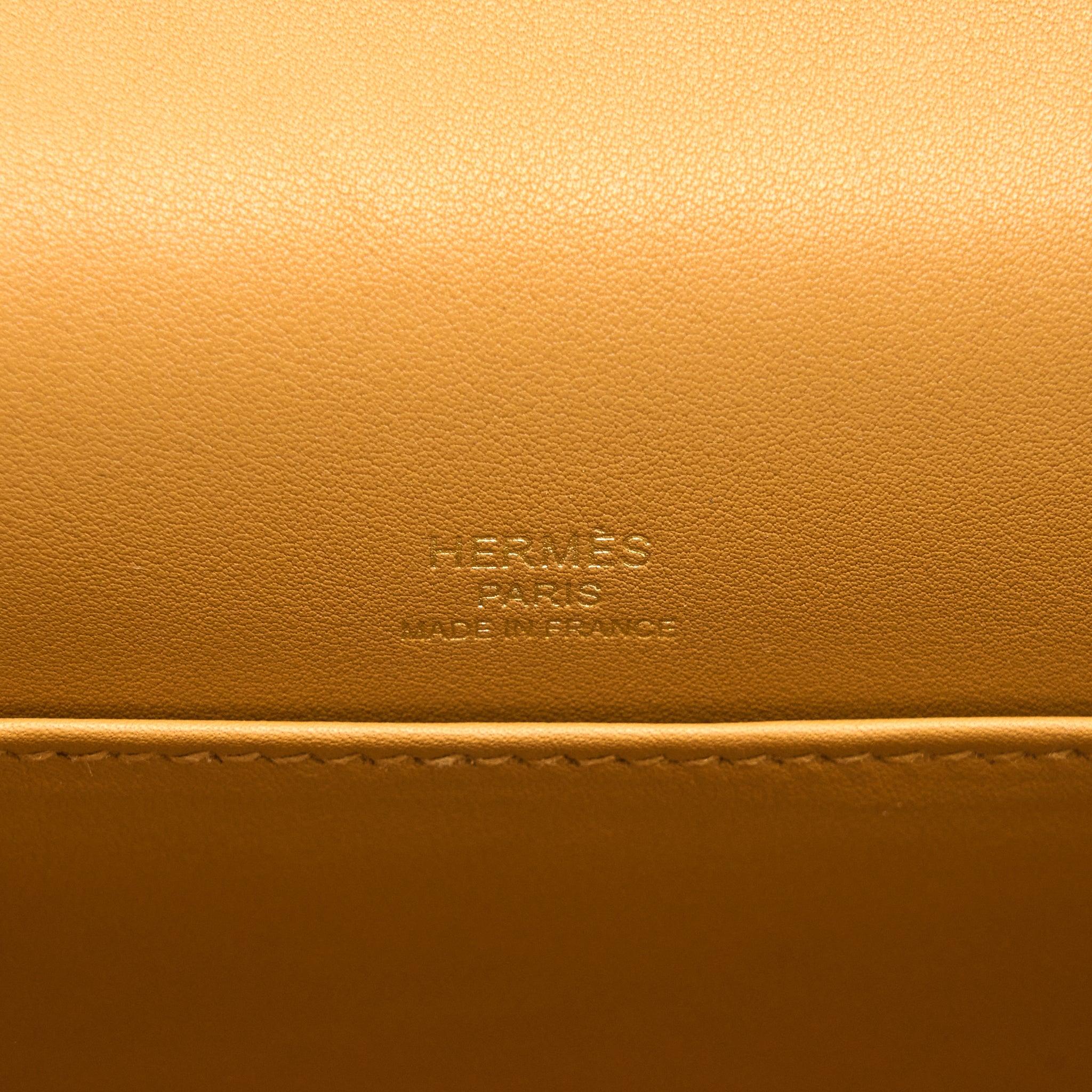 HERMES GETA CHEVRE MYSORE CARAMEL GHW