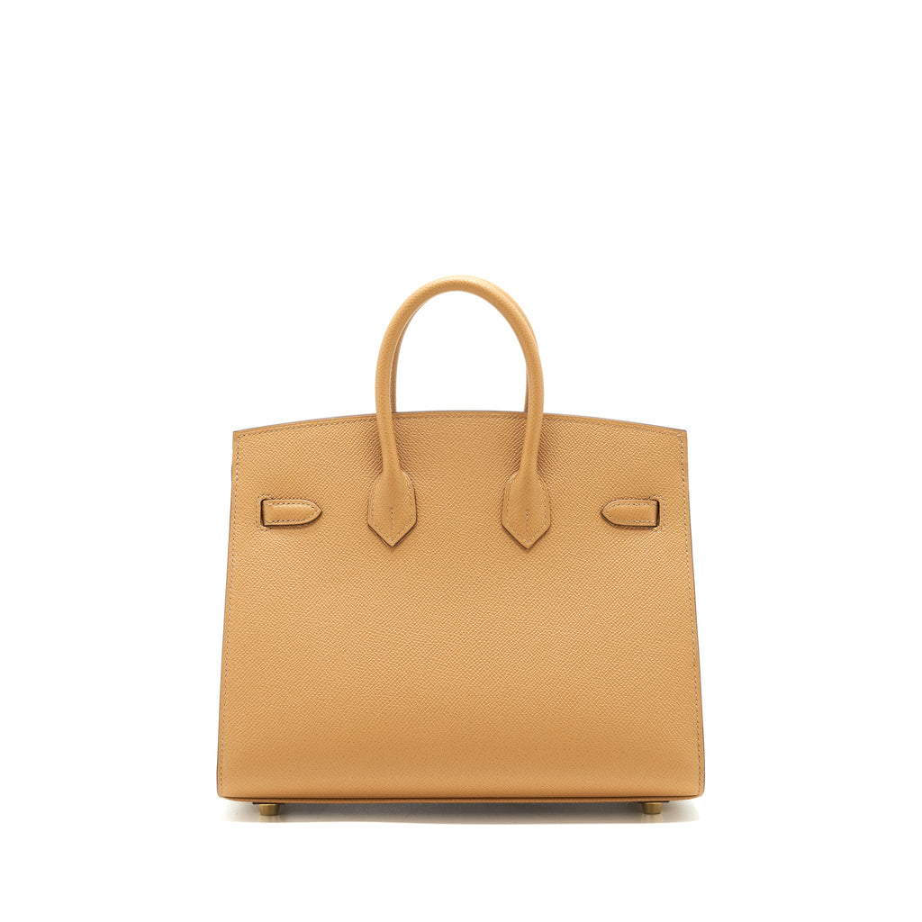 HERMES BIRKIN 25 SELLIER EPSOM 4B BISCUIT GHW
