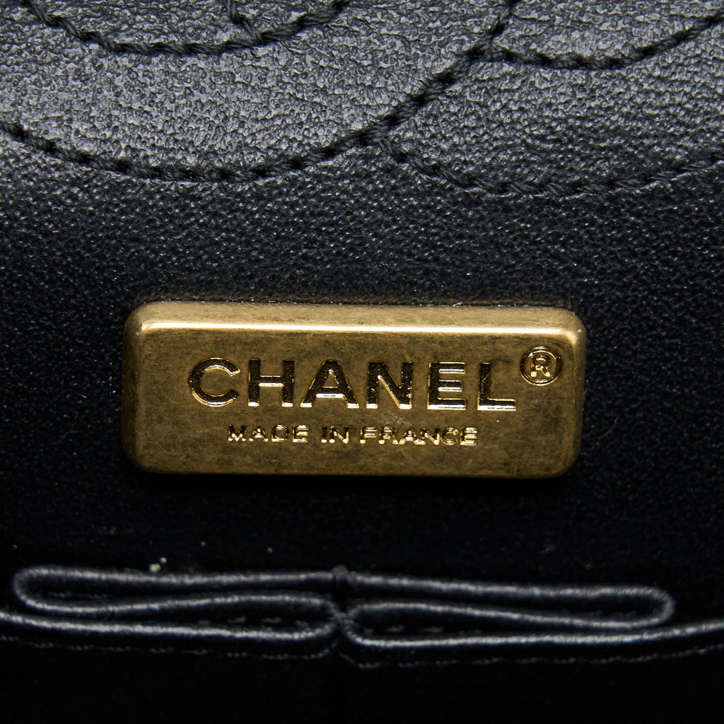 CHANEL MINI 2.55 REISSUE FLAP BAG LUCKY CHARMS CASINO LIMITED AGED CALFSKIN WITH GHW
