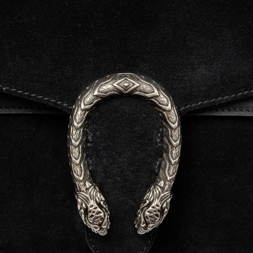 GUCCI SMALL DIONYSUS BAG SUEDE BLACK SHW
