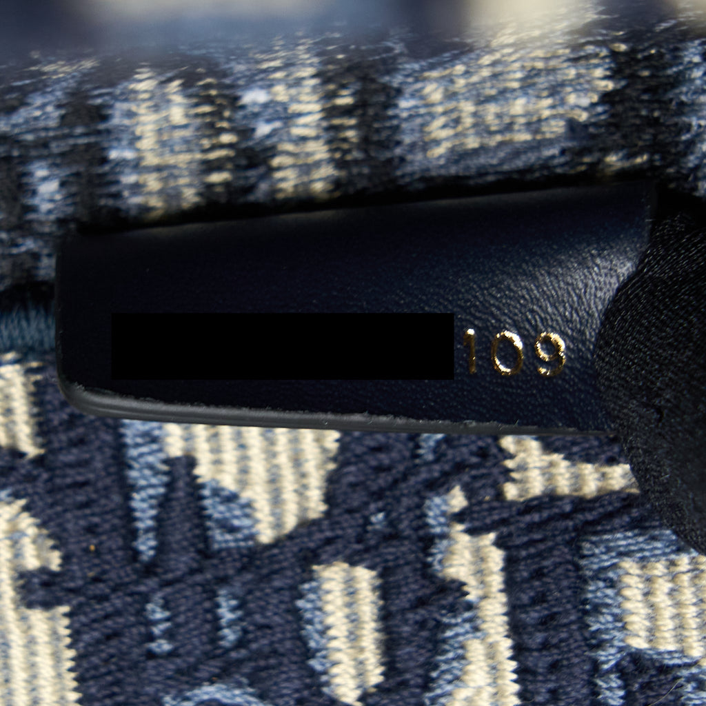 DIOR LARGE BOOK TOTE BLUE OBLIQUE JACQUARD