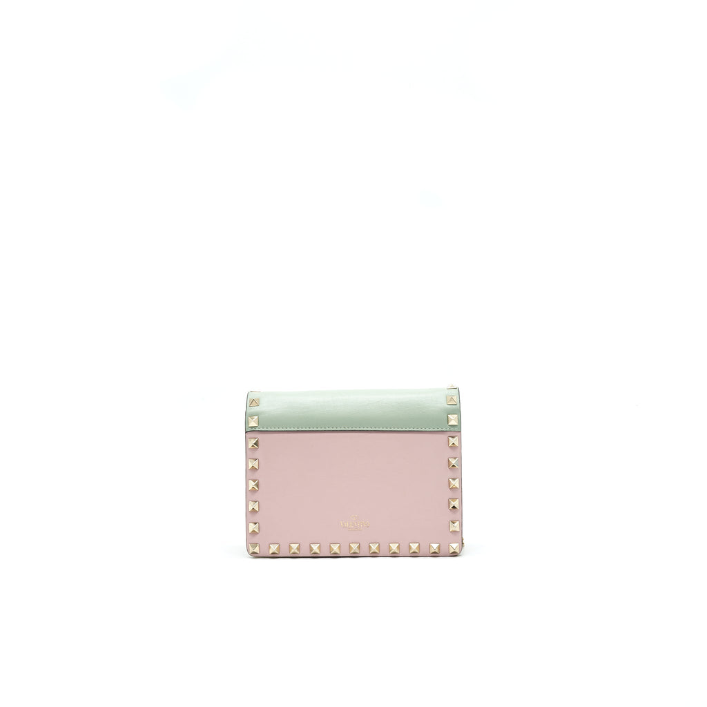 VALENTINO ROCKSTUD CHAIN POUCH MULTICOLORED