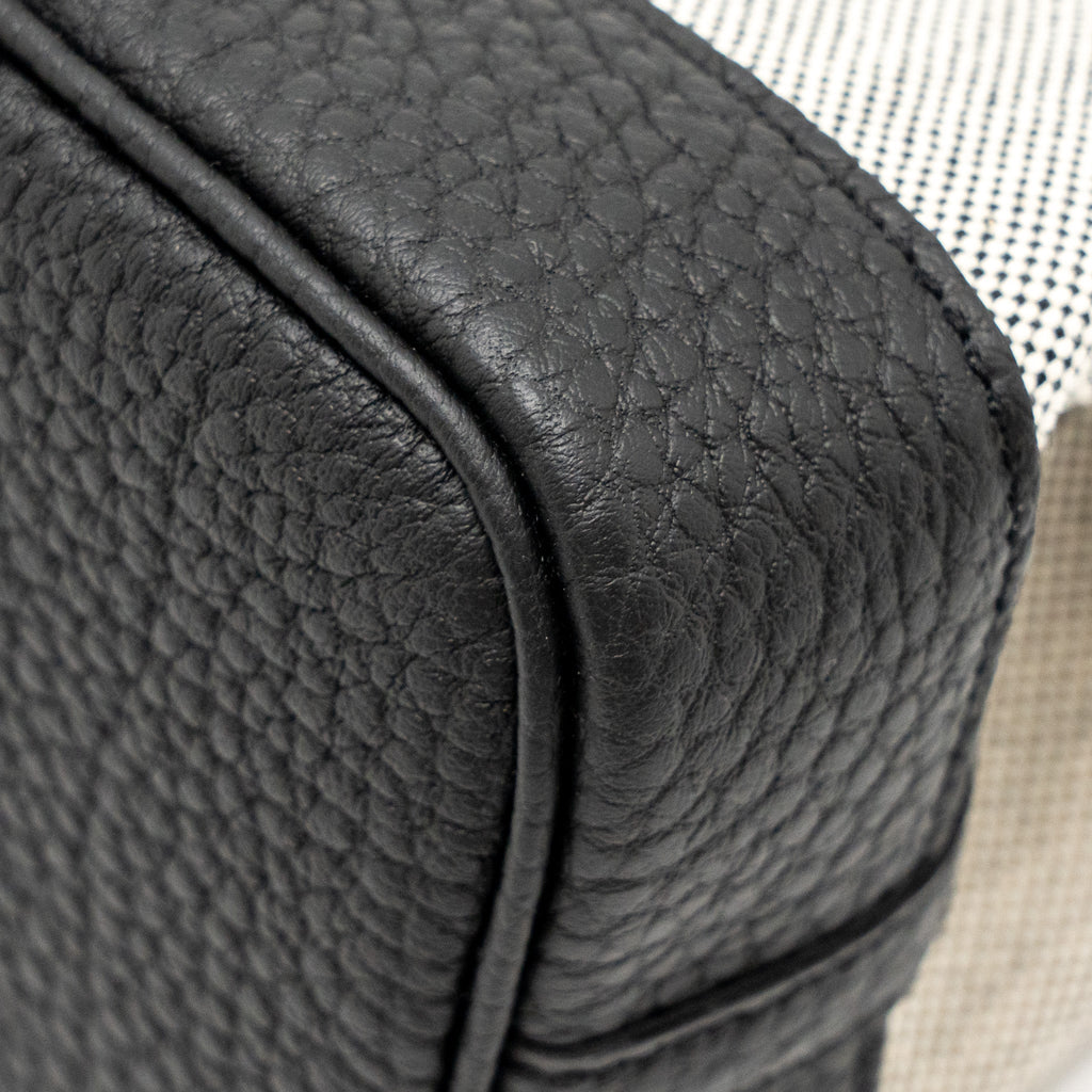 HERMES GARDEN PARTY 23 CANVAS/NEGONDA ECRU-BLACK/BLACK SHW