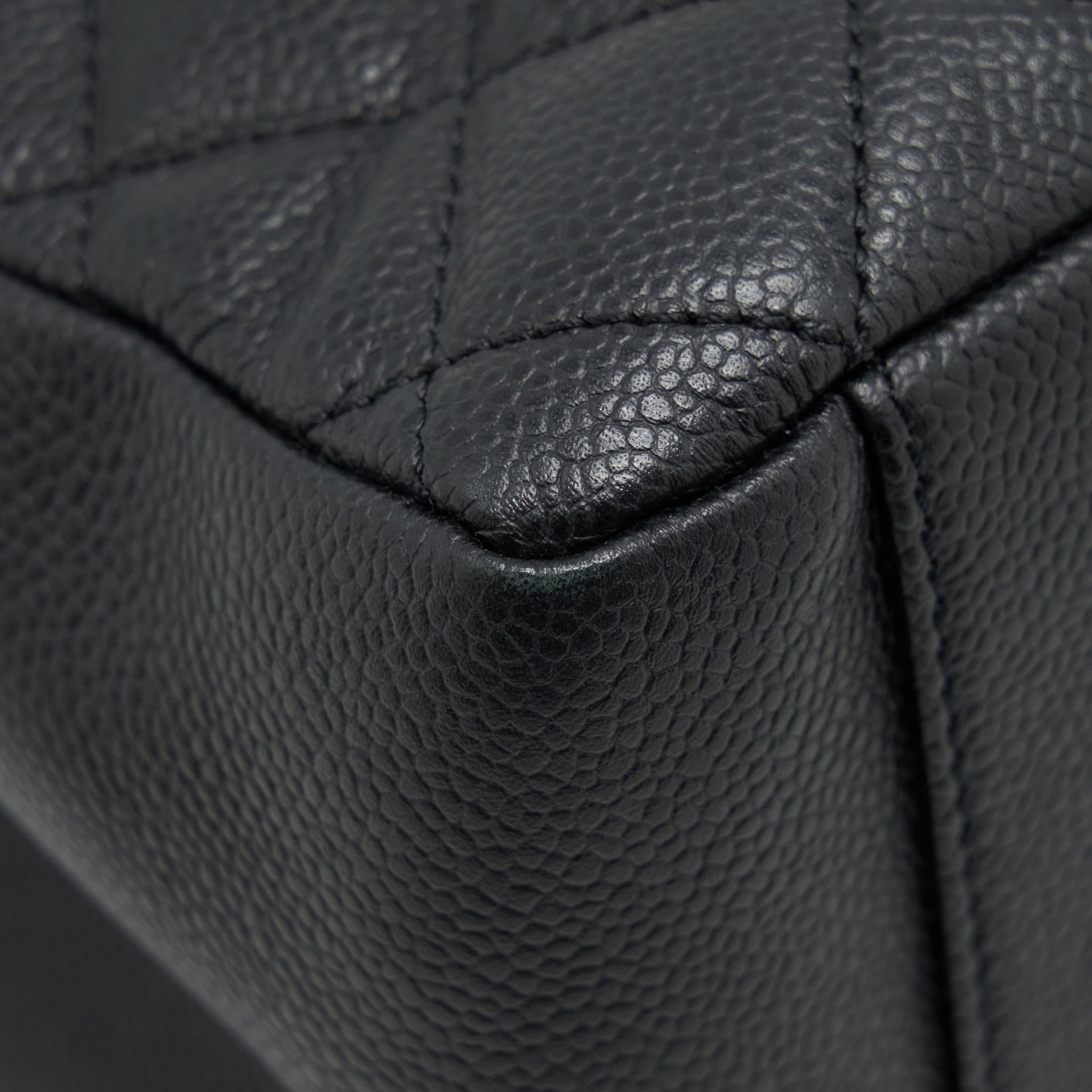 CHANEL GRAND SHOPPING TOTE BAG CAVIAR BLACK GHW