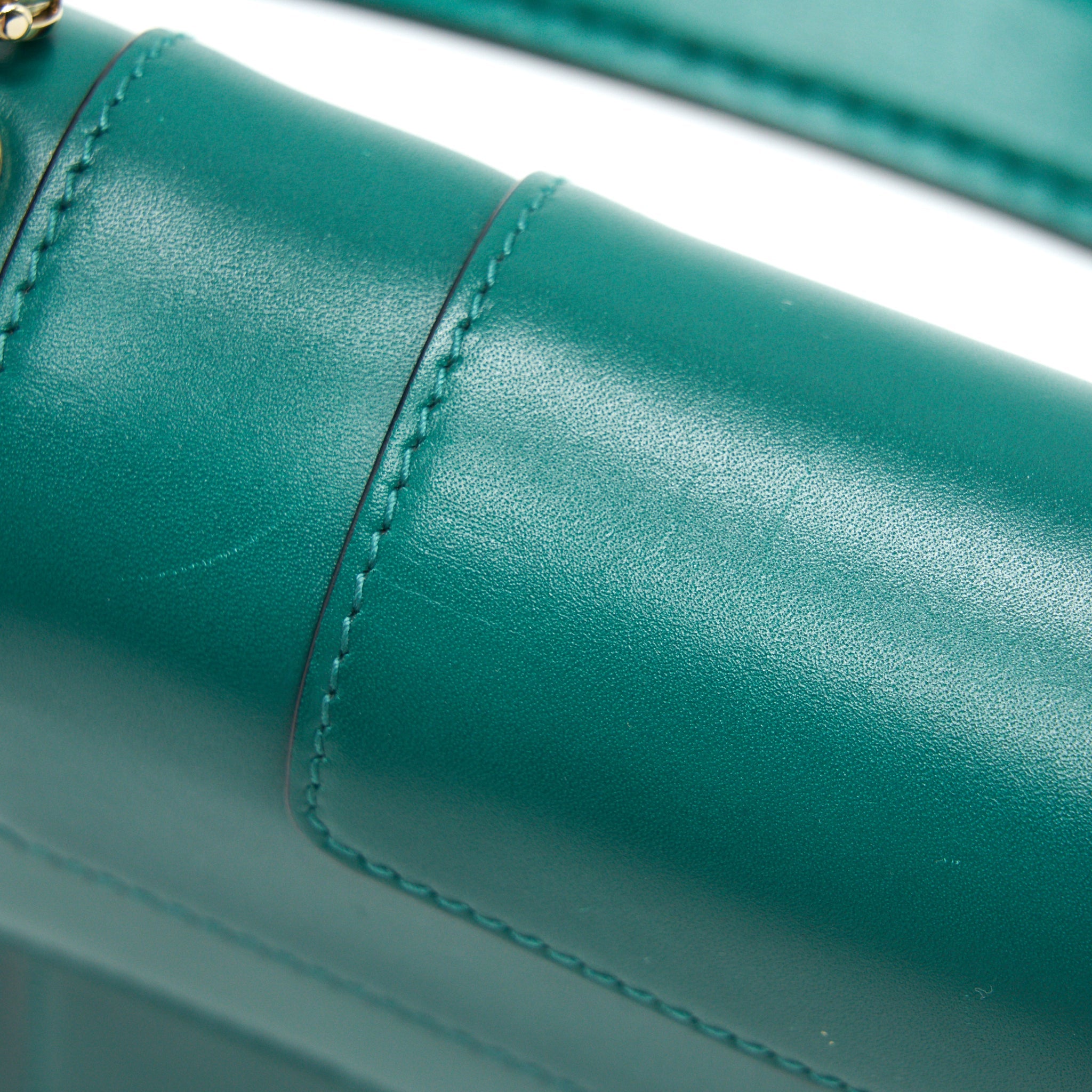 BVLGARI TOP HANDLE SERPENTI FOREVER BAG GREEN