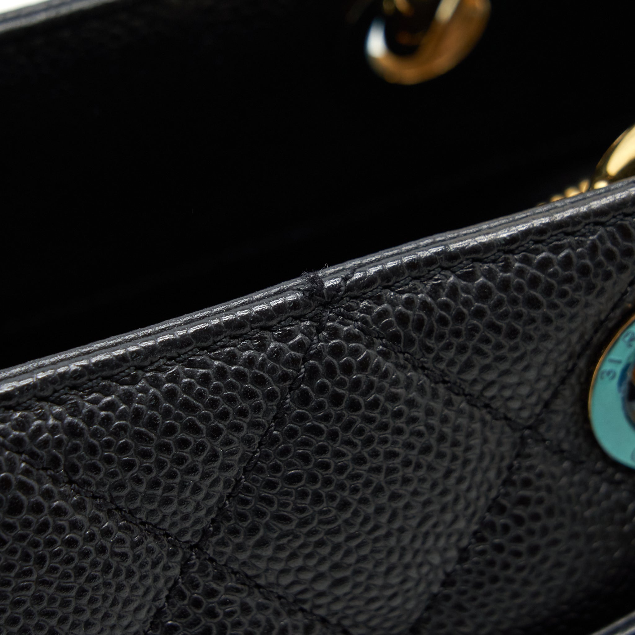 CHANEL GRAND SHOPPING TOTE BAG CAVIAR BLACK GHW