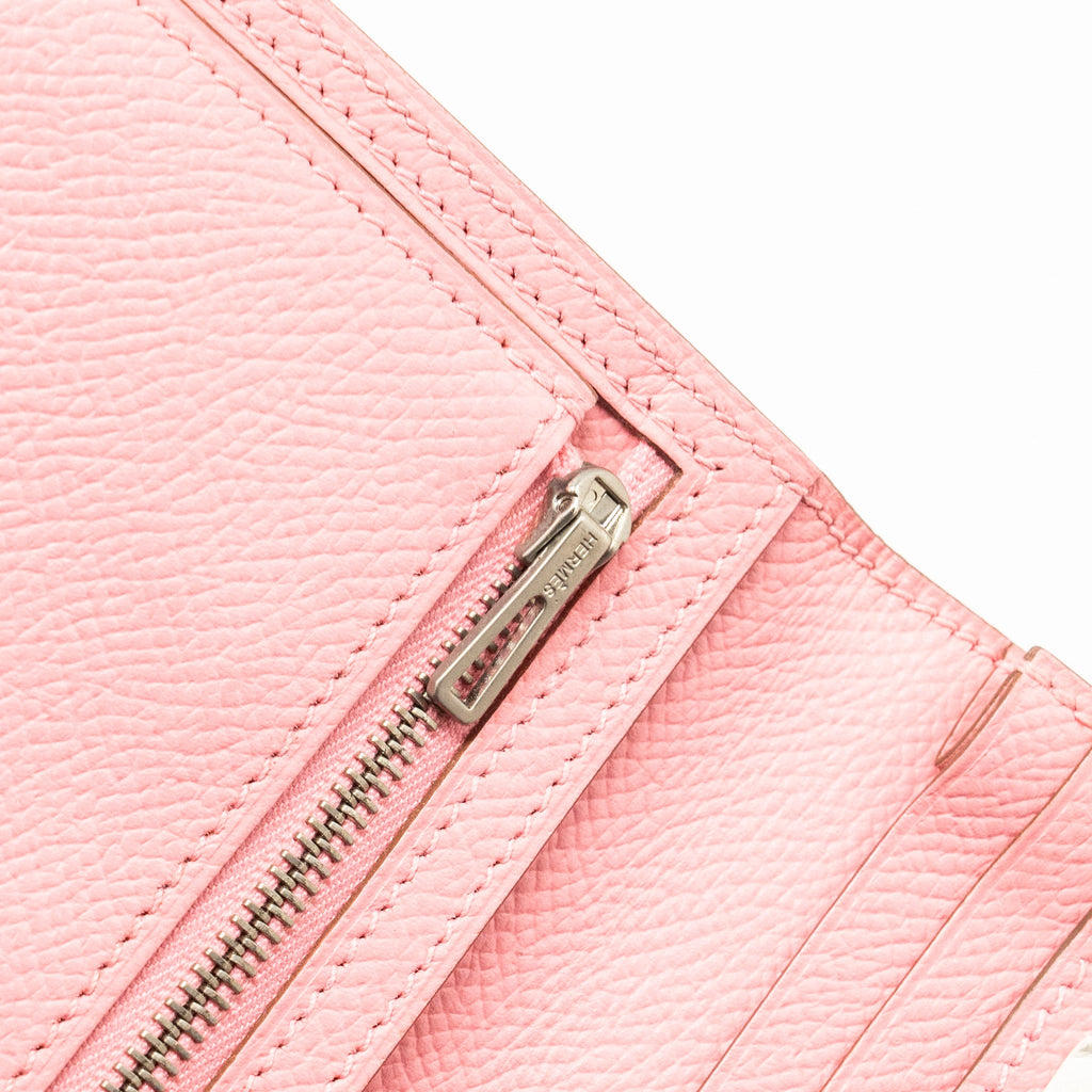 HERMES BEARN LONG WALLET EPSOM ROSE CONFETTI SHW