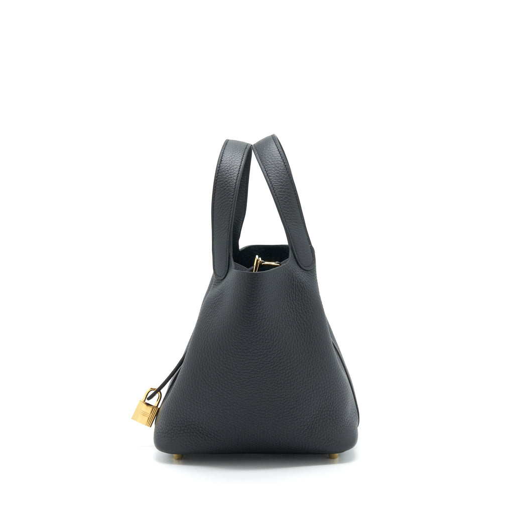 HERMES PICOTIN 18 CLEMENCE BLACK GHW