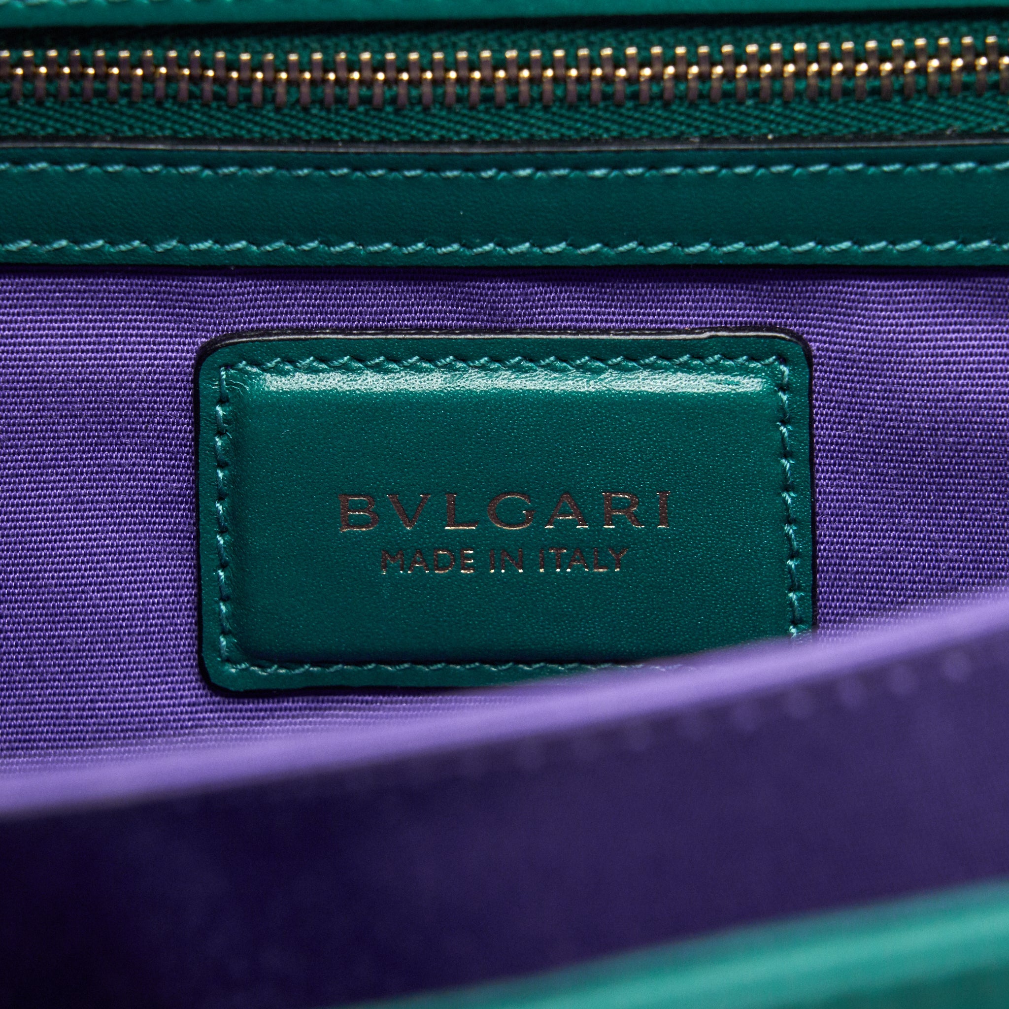 BVLGARI TOP HANDLE SERPENTI FOREVER BAG GREEN