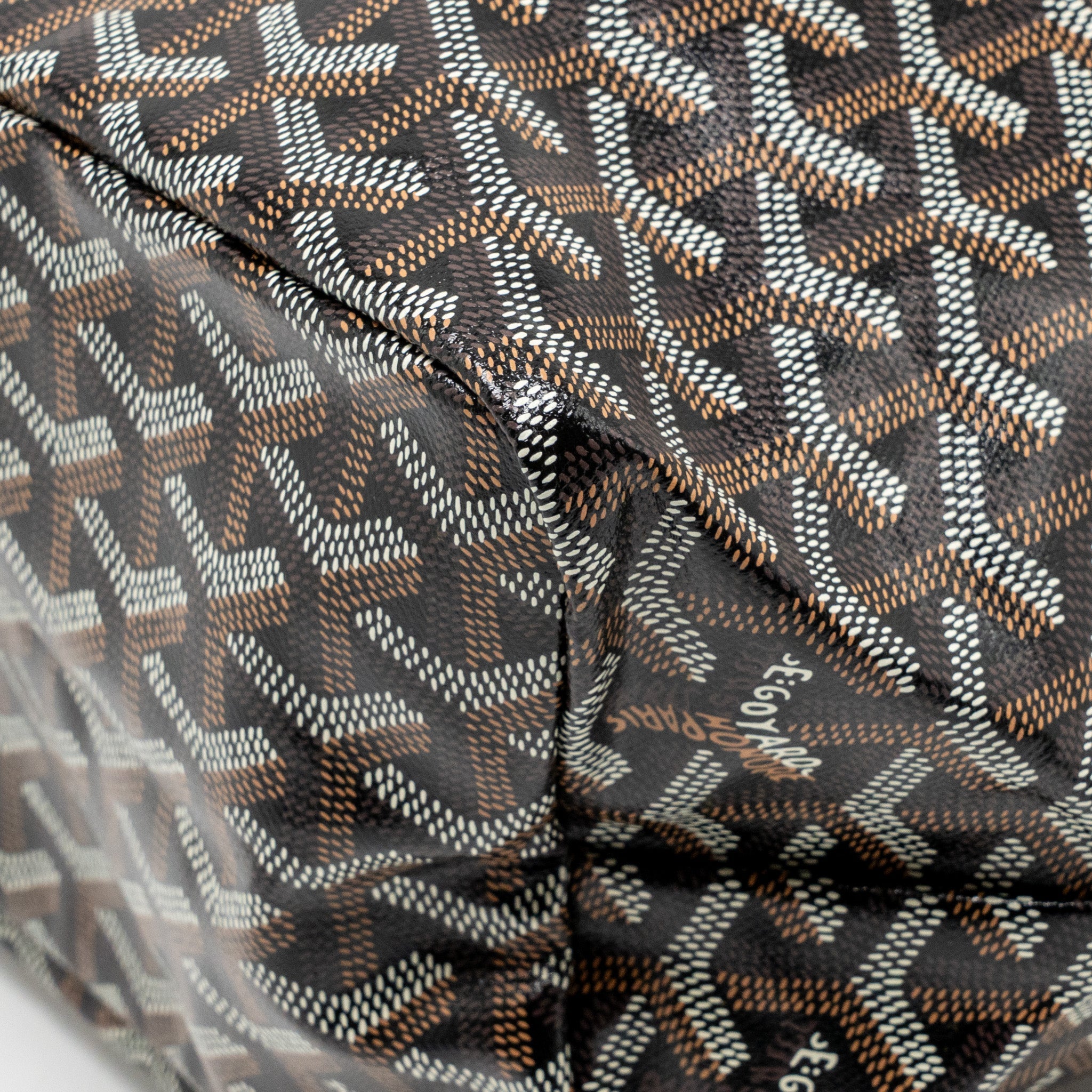 GOYARD SAINT LOUIS PM BAG GOYARDINE CANVAS/CALFSKIN NATUREL SHW