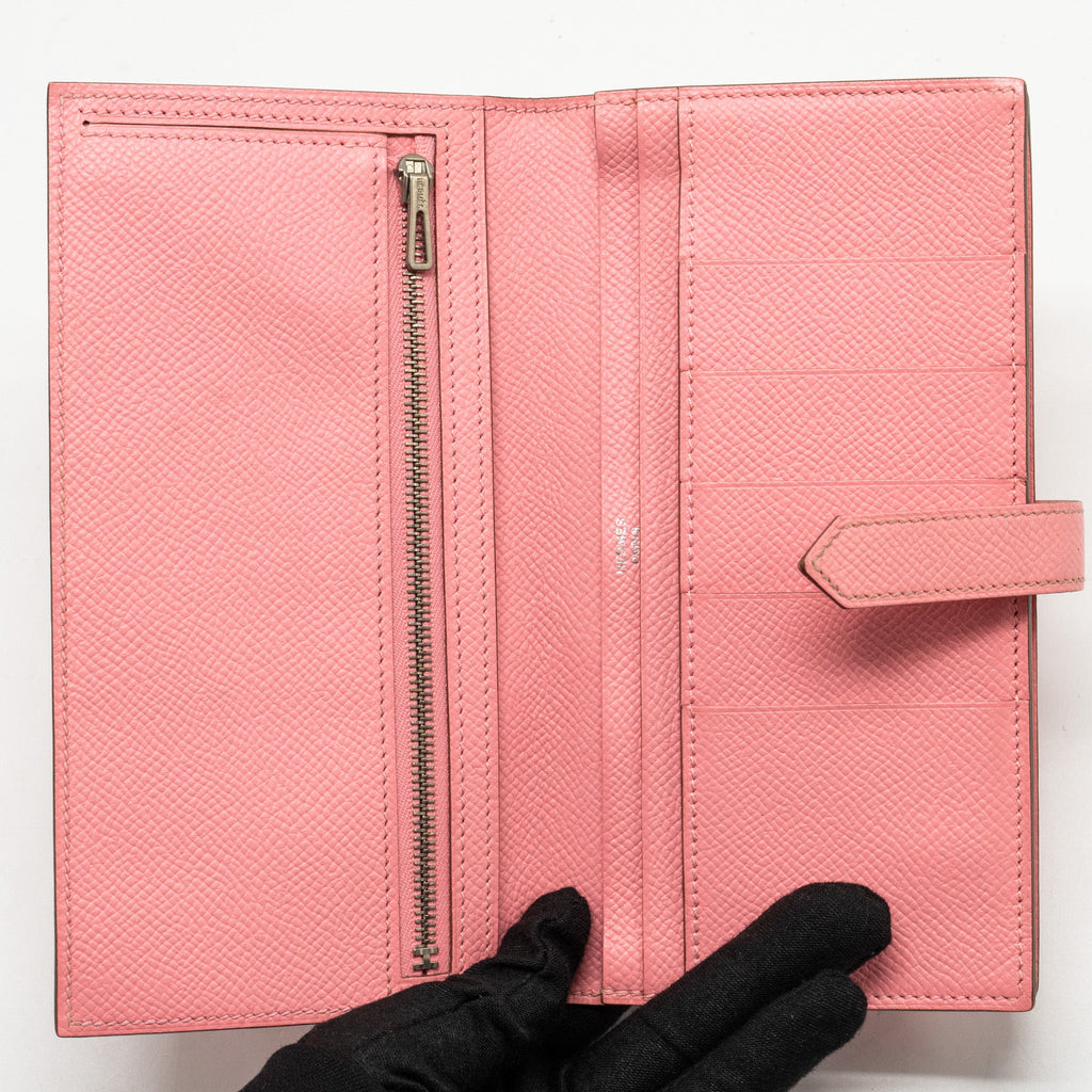 HERMES BEARN LONG WALLET EPSOM ROSE CONFETTI SHW