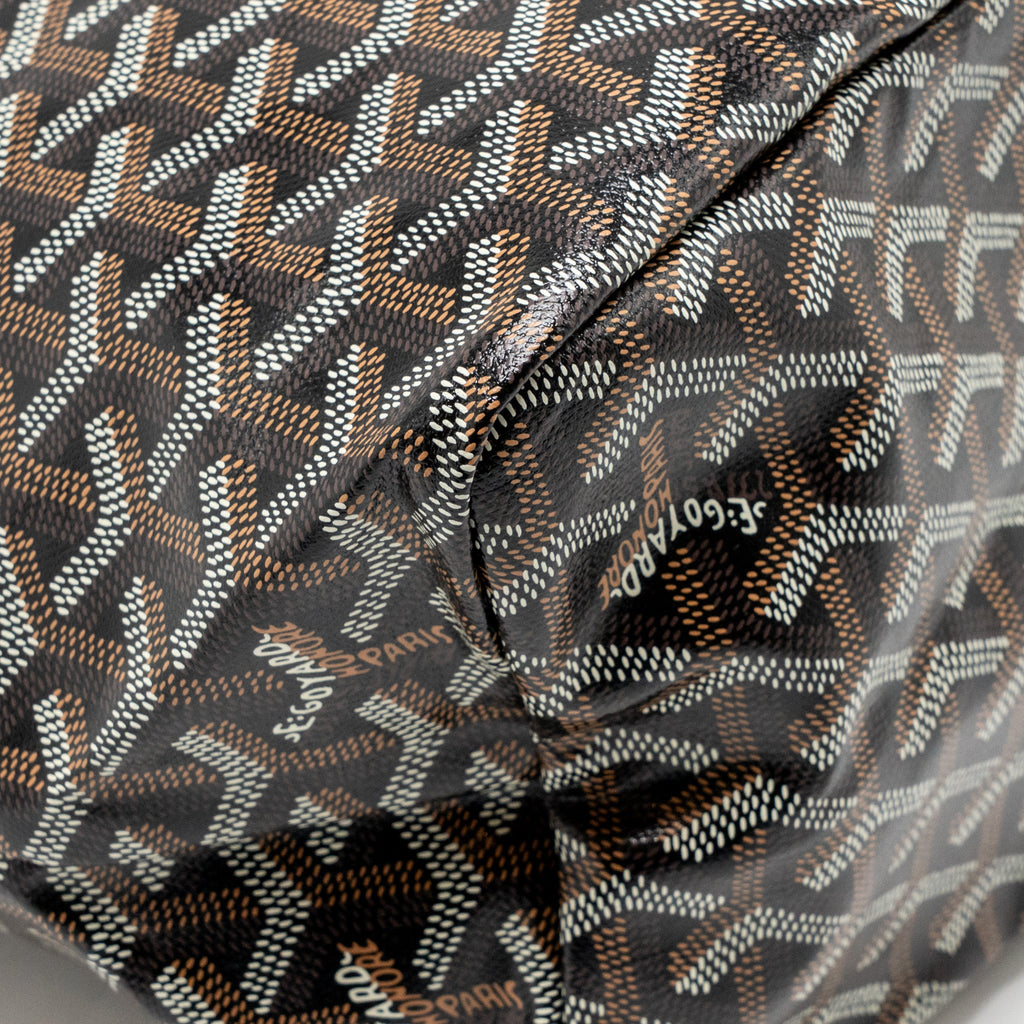GOYARD SAINT LOUIS PM BAG GOYARDINE CANVAS/CALFSKIN NATUREL SHW