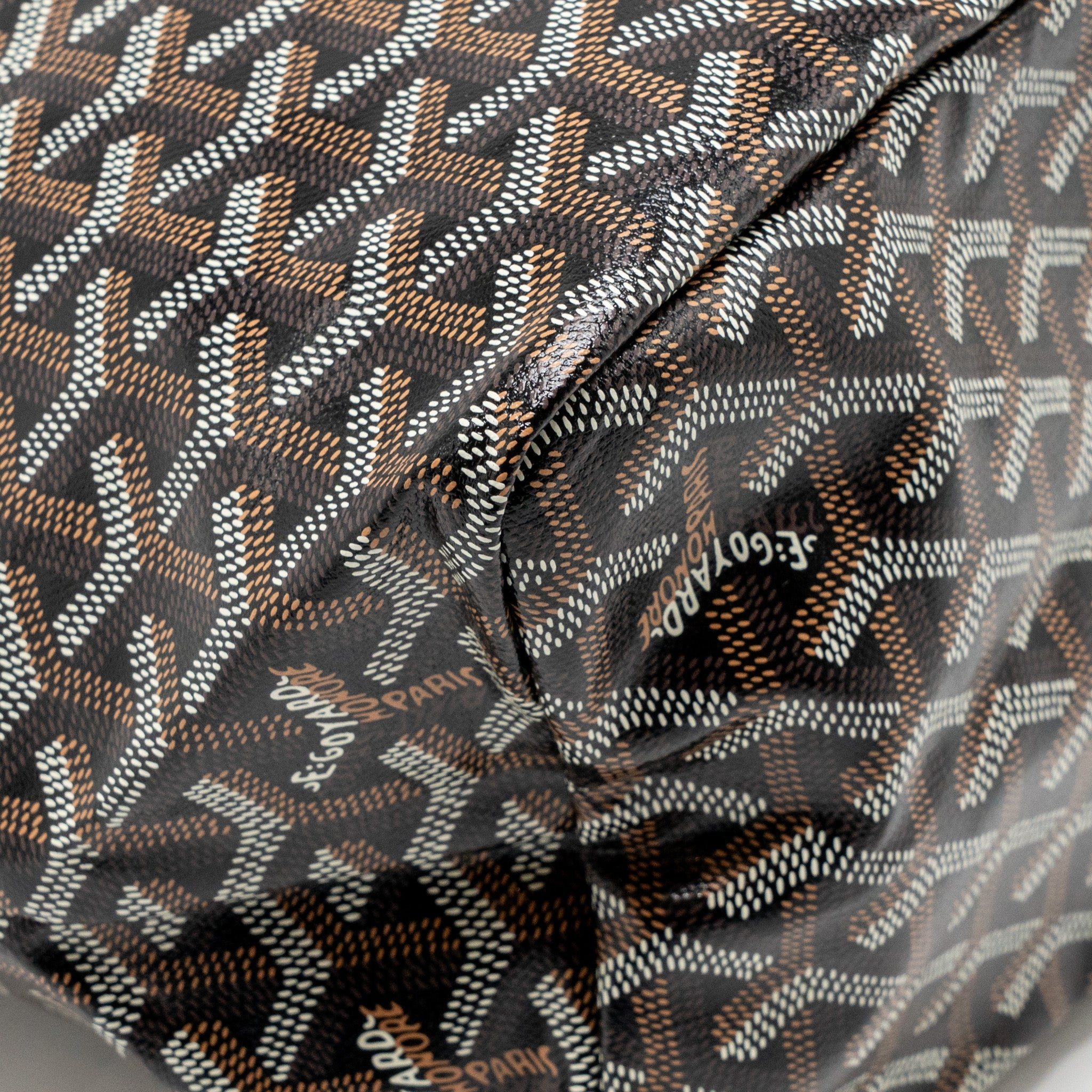GOYARD SAINT LOUIS PM BAG GOYARDINE CANVAS/CALFSKIN NATUREL SHW