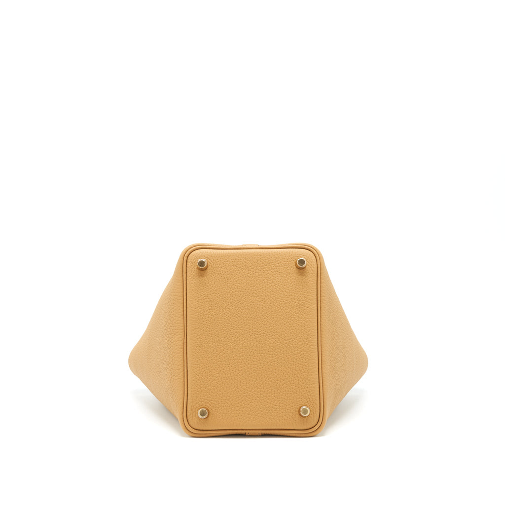 HERMES PICOTIN 18 LOCK BAG 4Z BISCUIT GHW