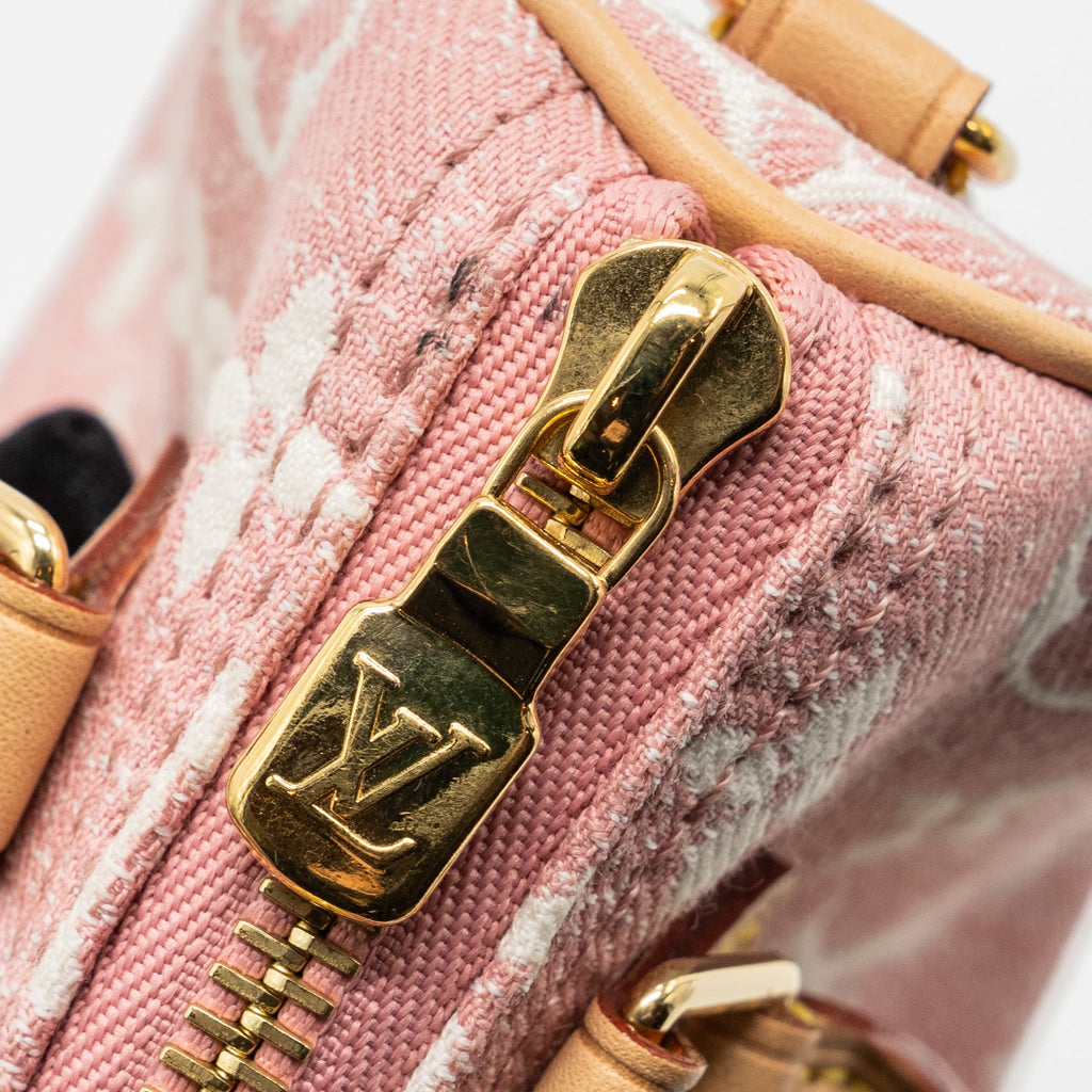 LOUIS VUITTON NANO SPEEDY MONOGRAM DENIM PINK GHW (NEW VERSION)