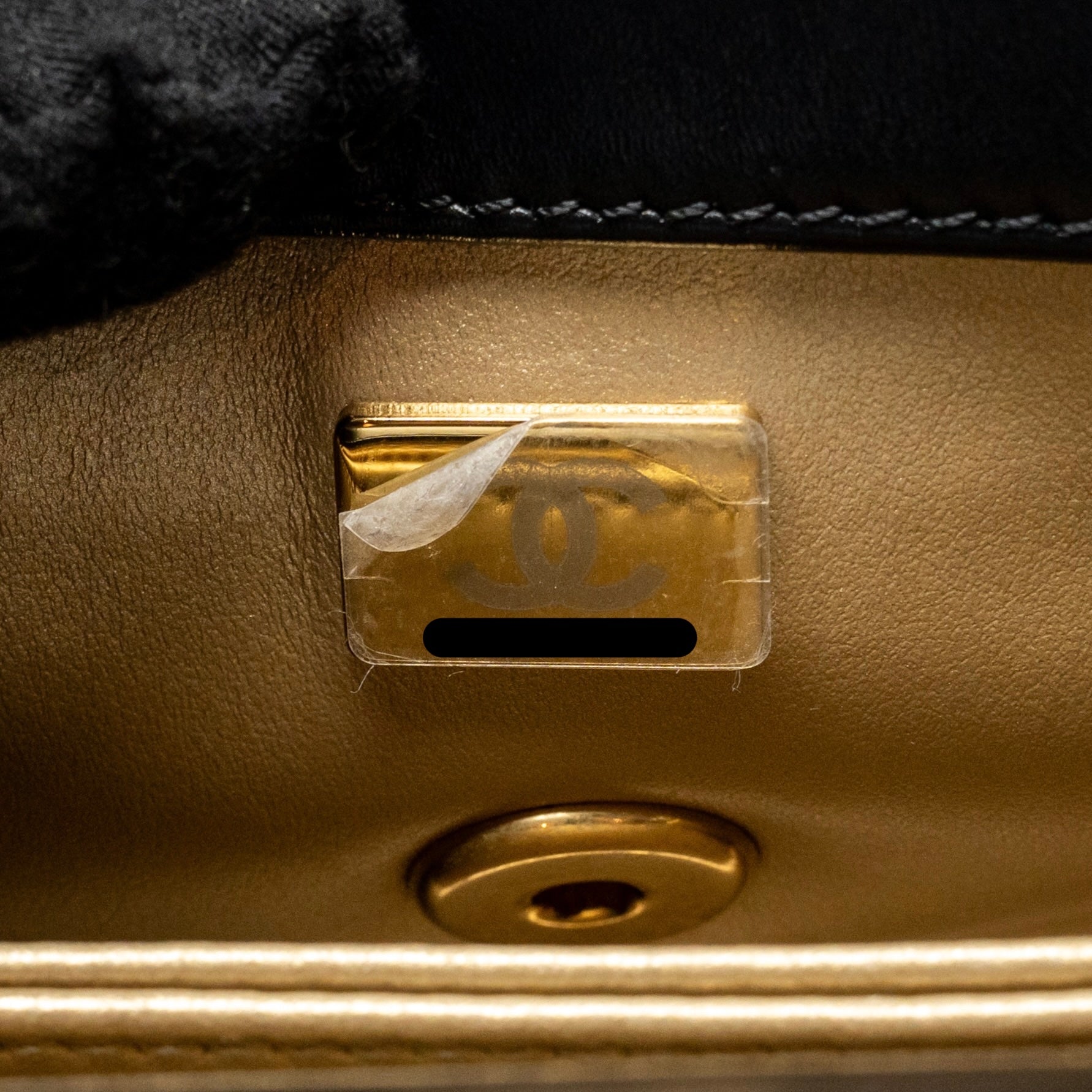 CHANEL METAL TOP HANDLE COCO HANDLE MINI SHINY CALFSKIN BLACK GHW (MICROCHIP)