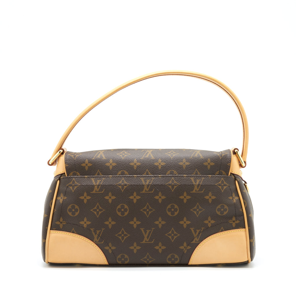 LOUIS VUITTON BEVERLY MM SHOULDER BAG MONOGRAM CANVAS AND LEATHER GHW