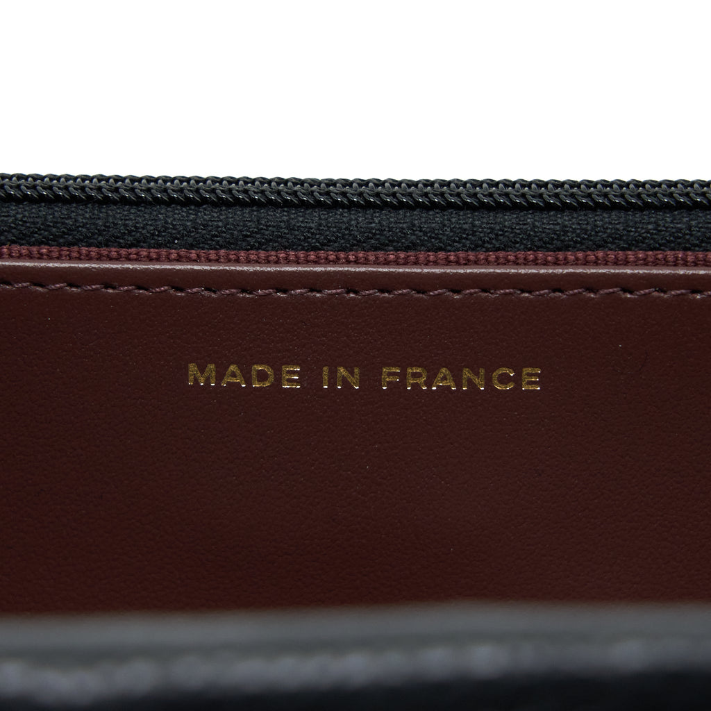 CHANEL CLASSIC WALLET ON CHAIN CAVIAR BLACK GHW (MICROCHIP)