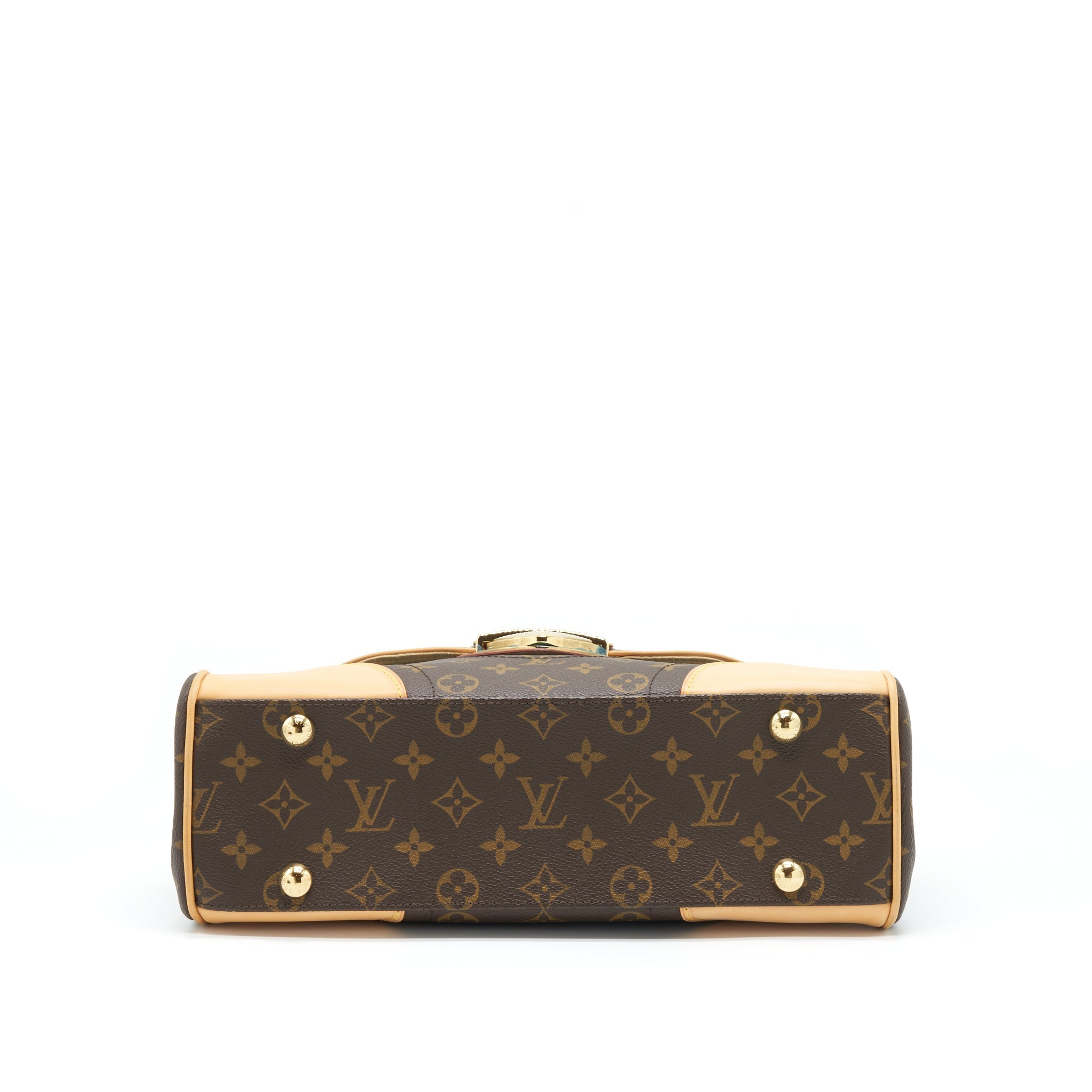LOUIS VUITTON BEVERLY MM SHOULDER BAG MONOGRAM CANVAS AND LEATHER GHW
