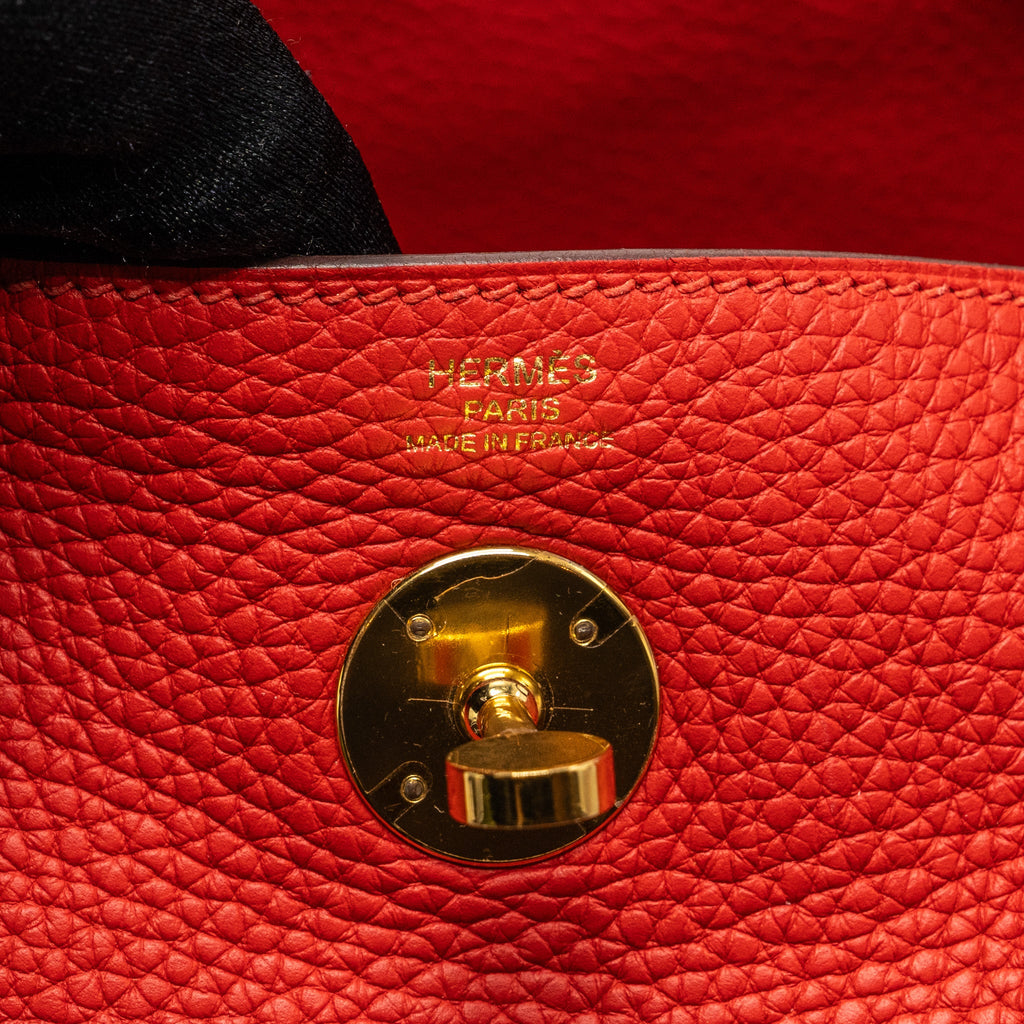 HERMES LINDY 26 CLEMENCE ROUGE TOMATE GHW