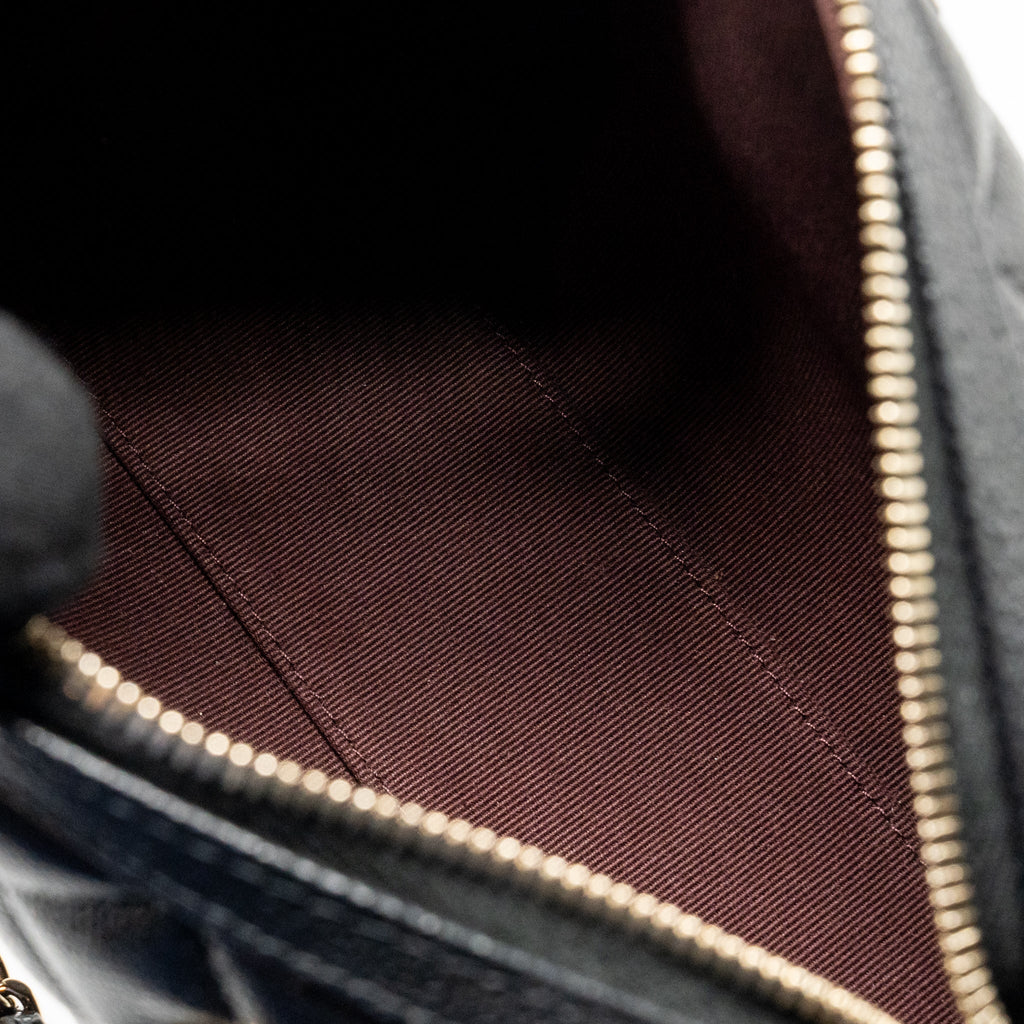CHANEL 25P MINI BOWLING BAG CAVIAR BLACK LGHW (MICROCHIP)