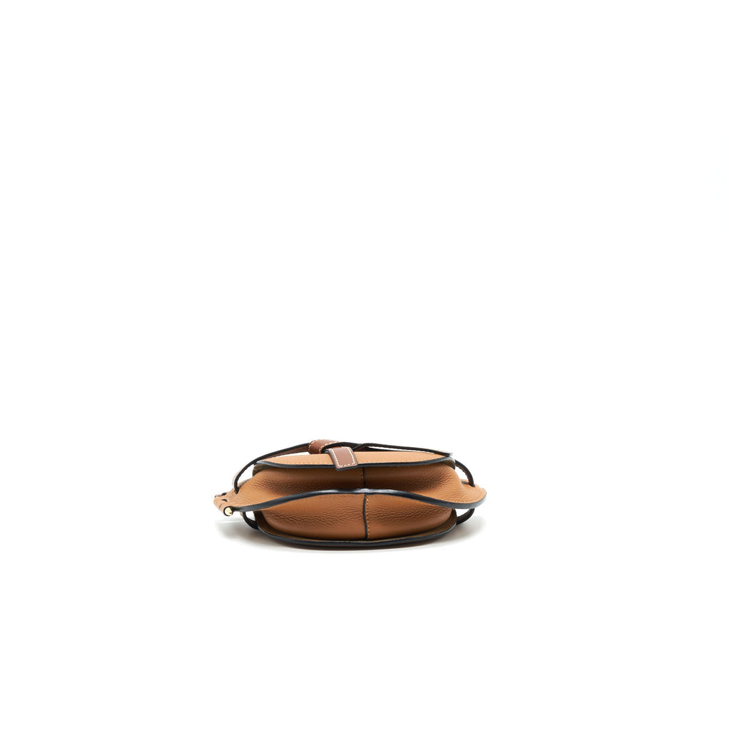 LOEWE GATE MINI LEATHER CROSSBODY BAG TAN