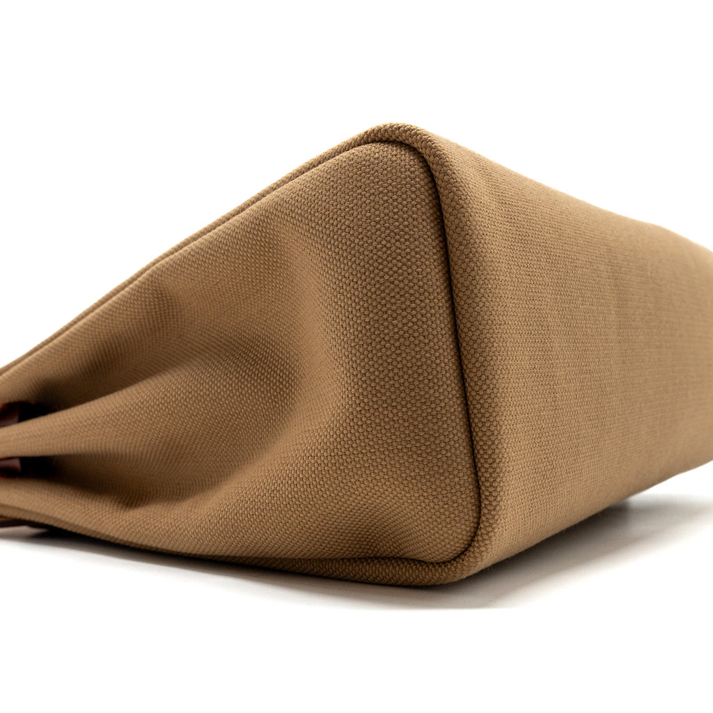 HERMES HERBAG 31 CANVAS/HUNTER LEATHER CHAI/NATUREL SABLE/FAUVE/CUIVRE GHW