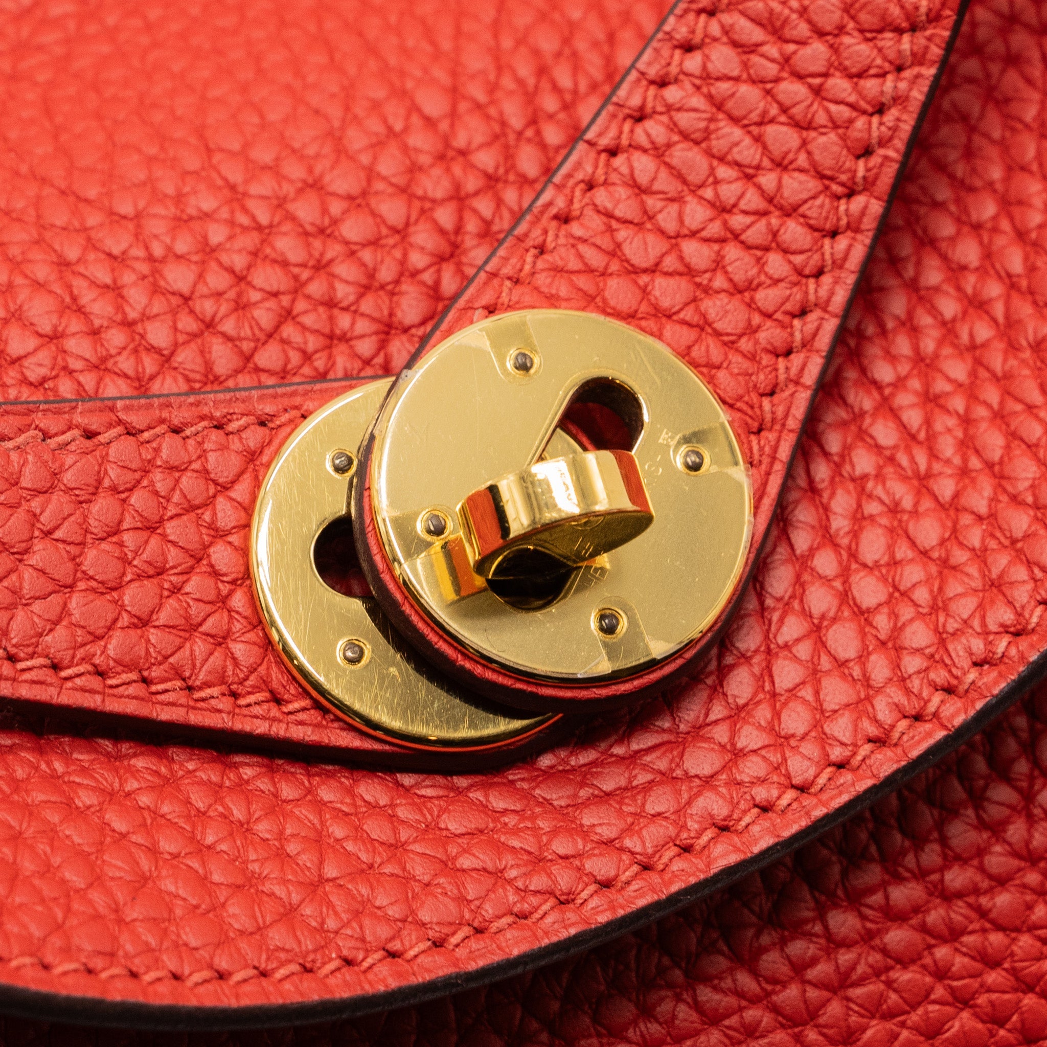 HERMES LINDY 26 CLEMENCE ROUGE TOMATE GHW