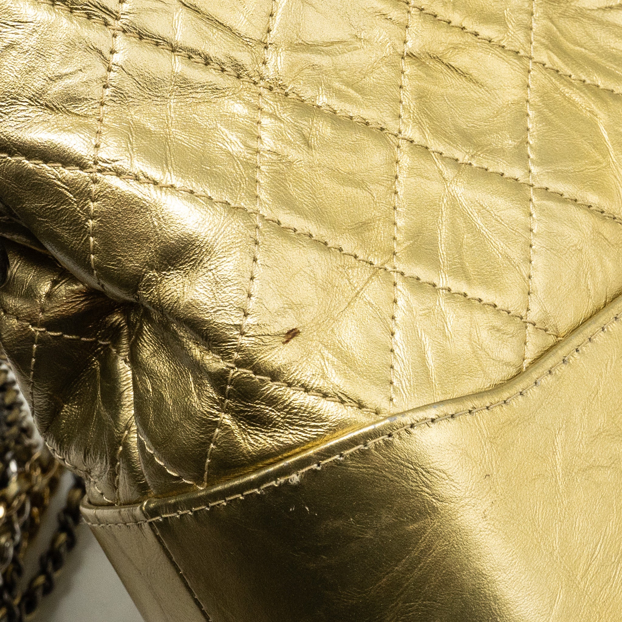 CHANEL GABRIELLE HOBO BAG CALFSKIN METALLIC GOLD MULTICOLOUR HARDWARE