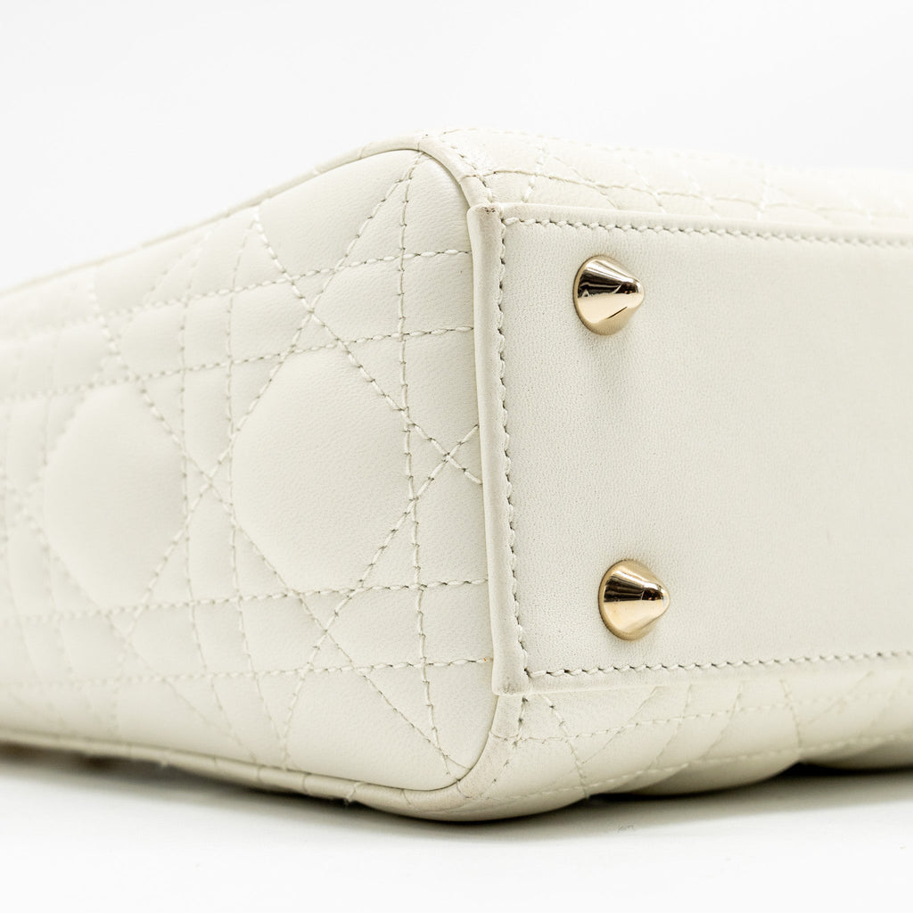 DIOR SMALL MY ABCDIOR LAMBSKIN WHITE LGHW