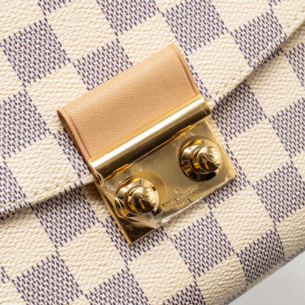 LOUIS VUITTON CROISETTE DAMIER AZUR CANVAS GHW